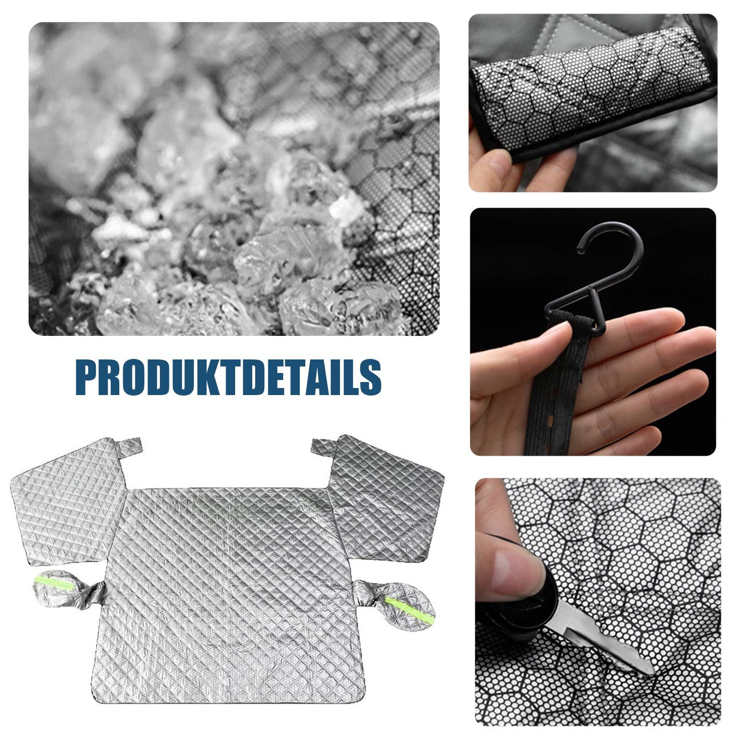 Refttenw Frontscheibenabdeckung Auto Frontscheibenabdeckung Winter,Scheibenabdeckung,Reflektierende