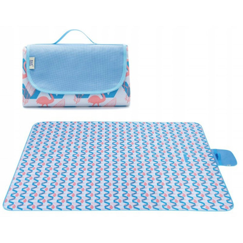 Picknickdecke Picknick Decke Stranddecke 145x200 cm, gefaltet mit Tragegriff 20x30