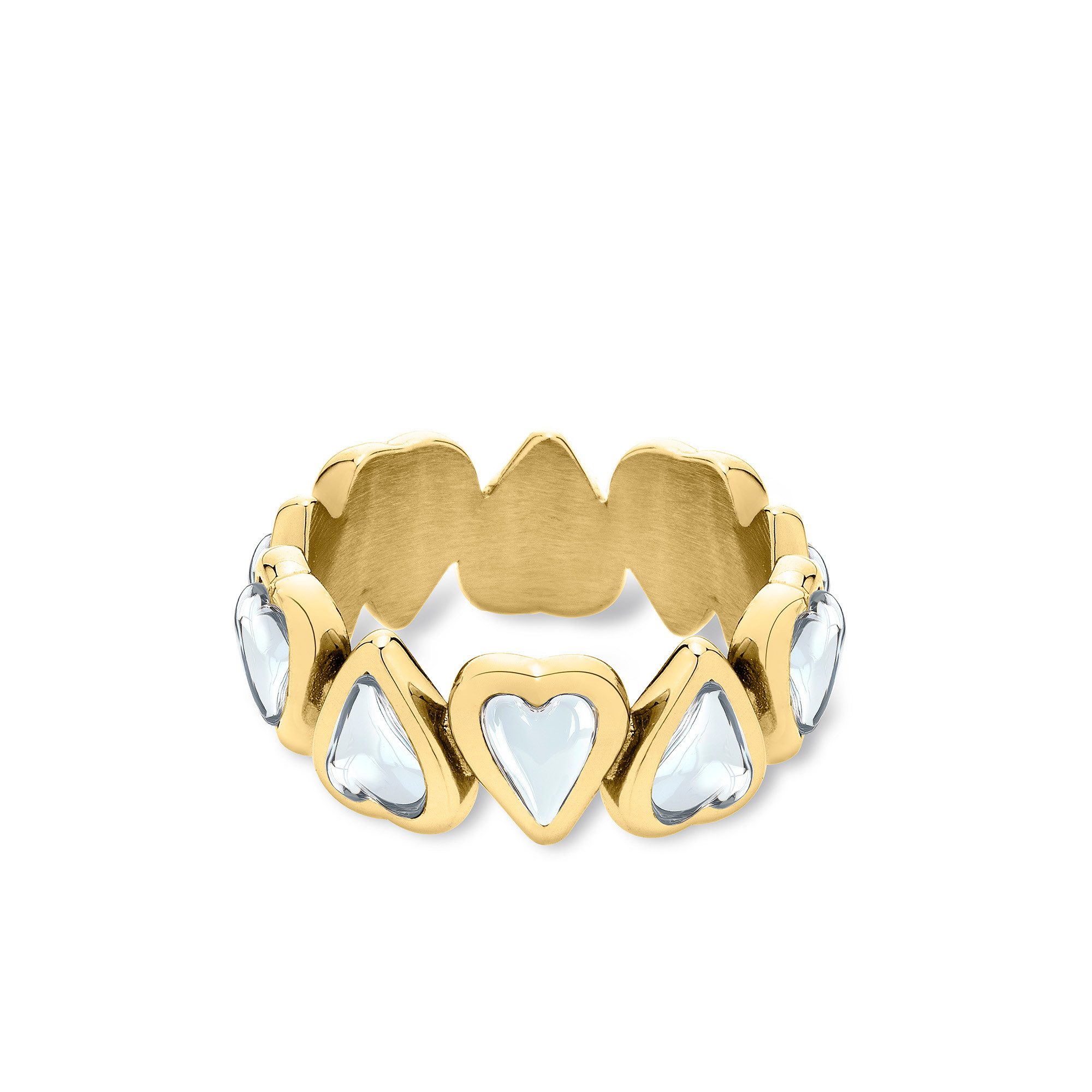 Fingerring Glass Heart, Herz