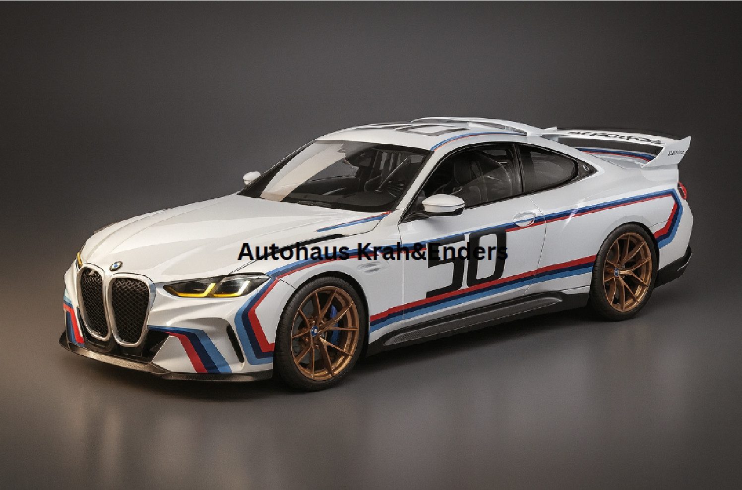 BMW Modellauto BMW Miniatur 3.0 CSL 50 Jahre Edition Diecast Modell 80432864218 1:18, (1-tlg)