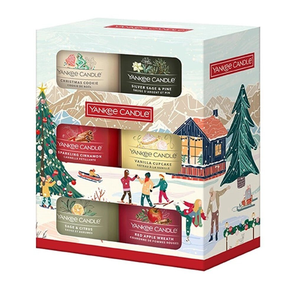 Yankee Candle Duftkerze Geschenkset mit Votivkerzen aus Glas 6 x 37 g