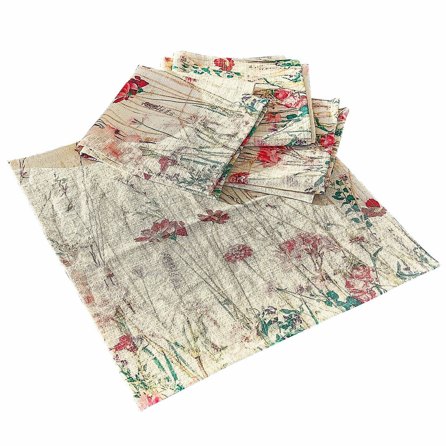 Stoffserviette Serviette 4er Set Briovene bunt