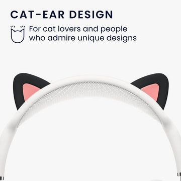kwmobile Kopfhörer-Schutzhülle Katzenohren Aufsatz für Apple AirPods Max, Cat Ear Stirnband Polster - Kopfhörer Abdeckung Band Cover
