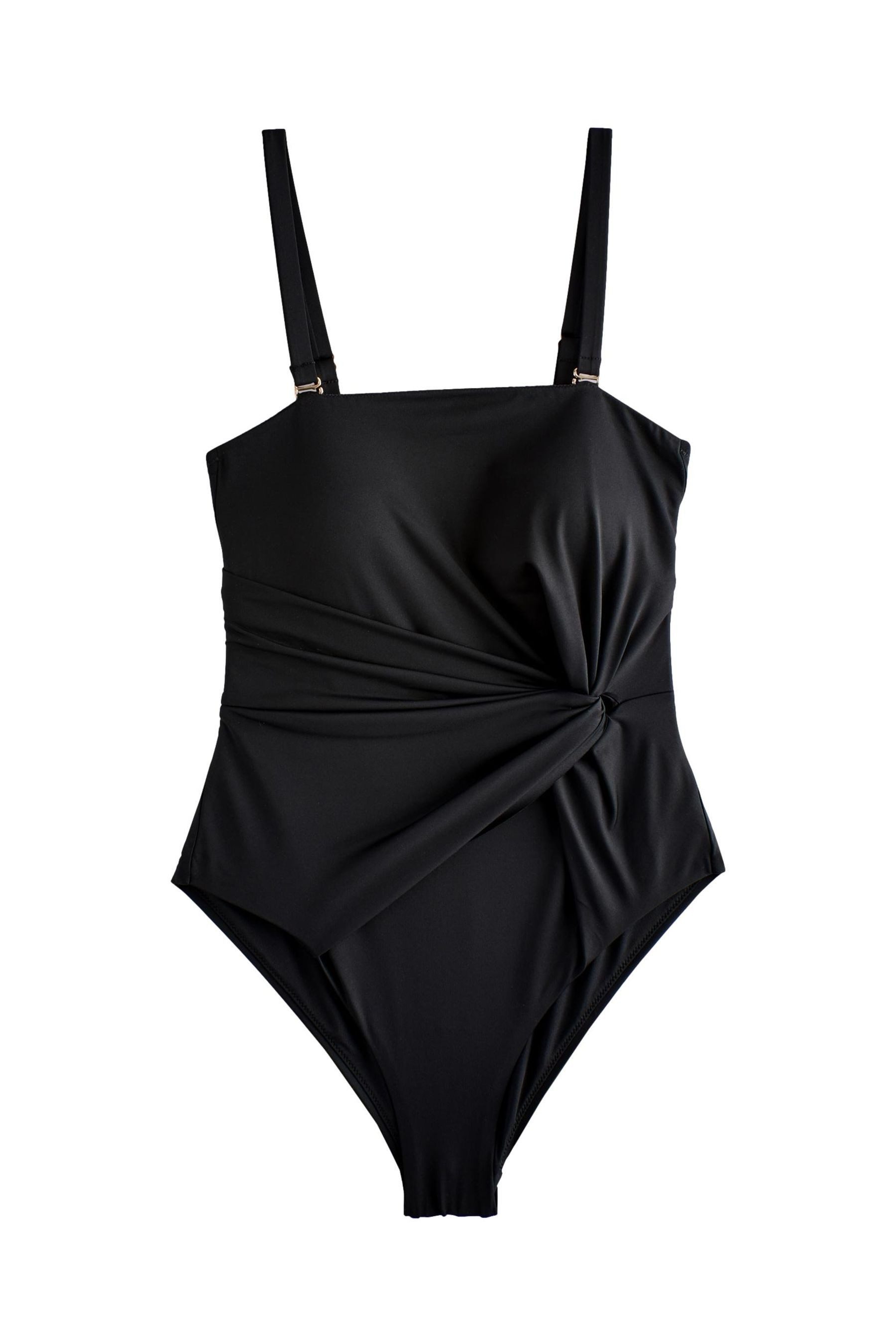 Next Badeanzug Bauchformender Bandeau-Badeanzug mit Twist-Detail günstig online kaufen