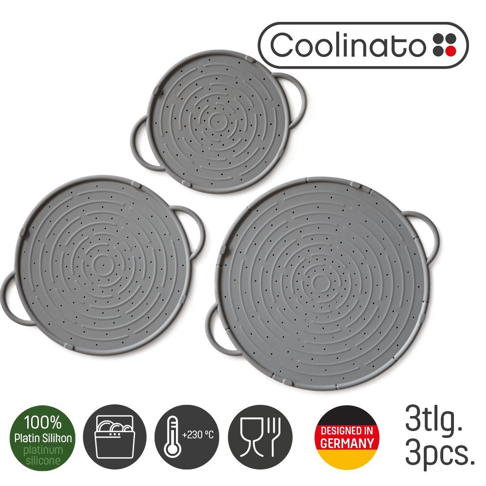 Coolinato Spritzschutz Set 3tlg Silikon günstig online kaufen