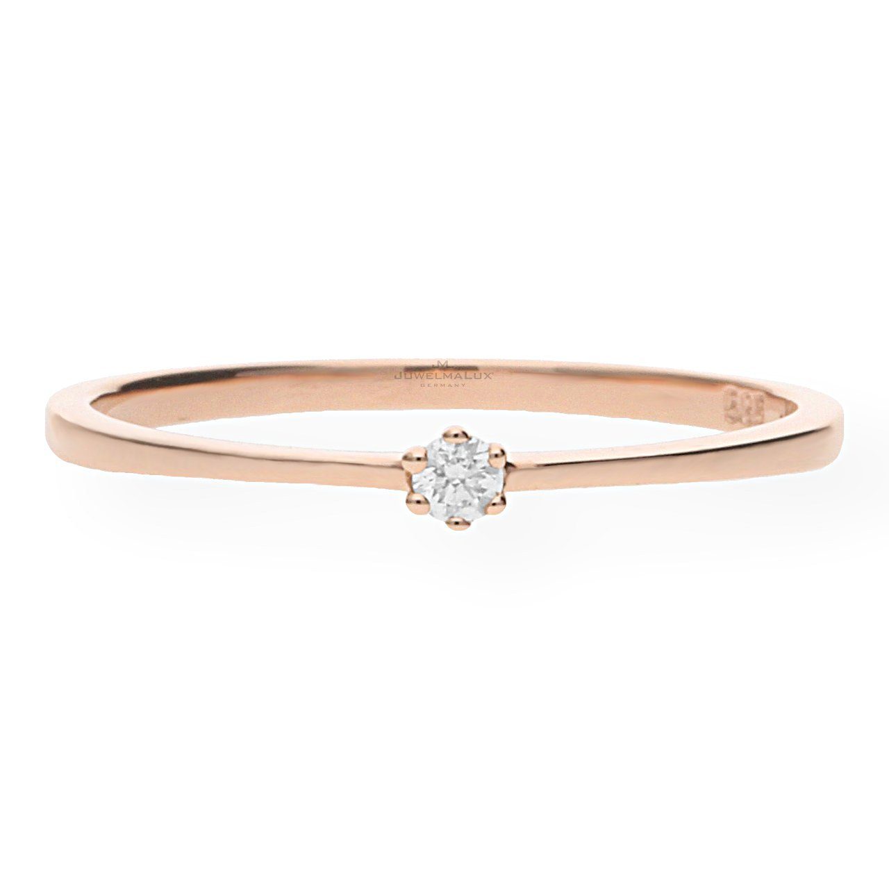 JuwelmaLux Fingerring JuwelmaLux Ring 585 Rotgold mit Brillant JL10-07-0906 (kein Set, 1-tlg)