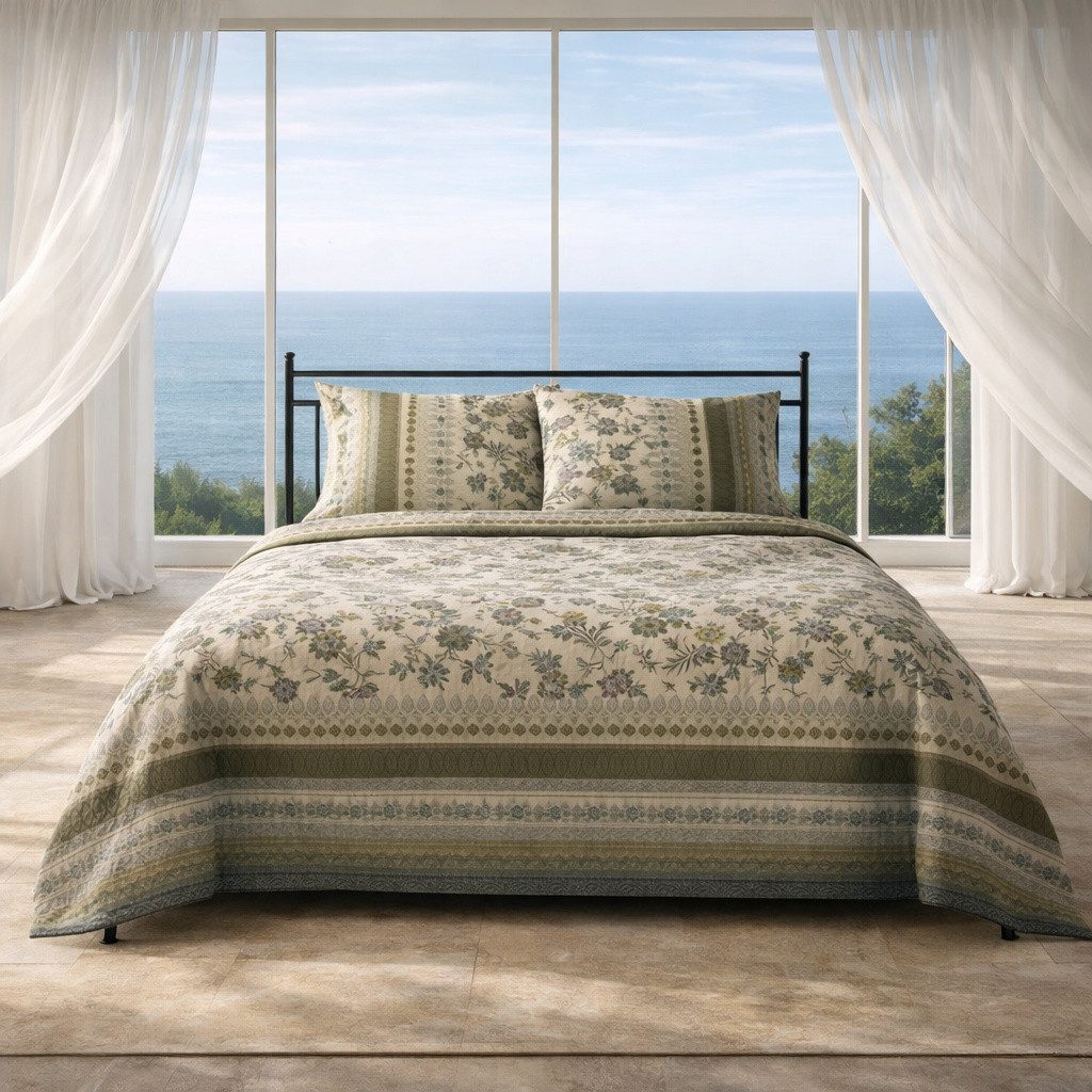 Bassetti Bettwäsche Bettwäsche Varigotti V1 135 x 200 cm von Bassetti, Mako Satin, 2 teilig