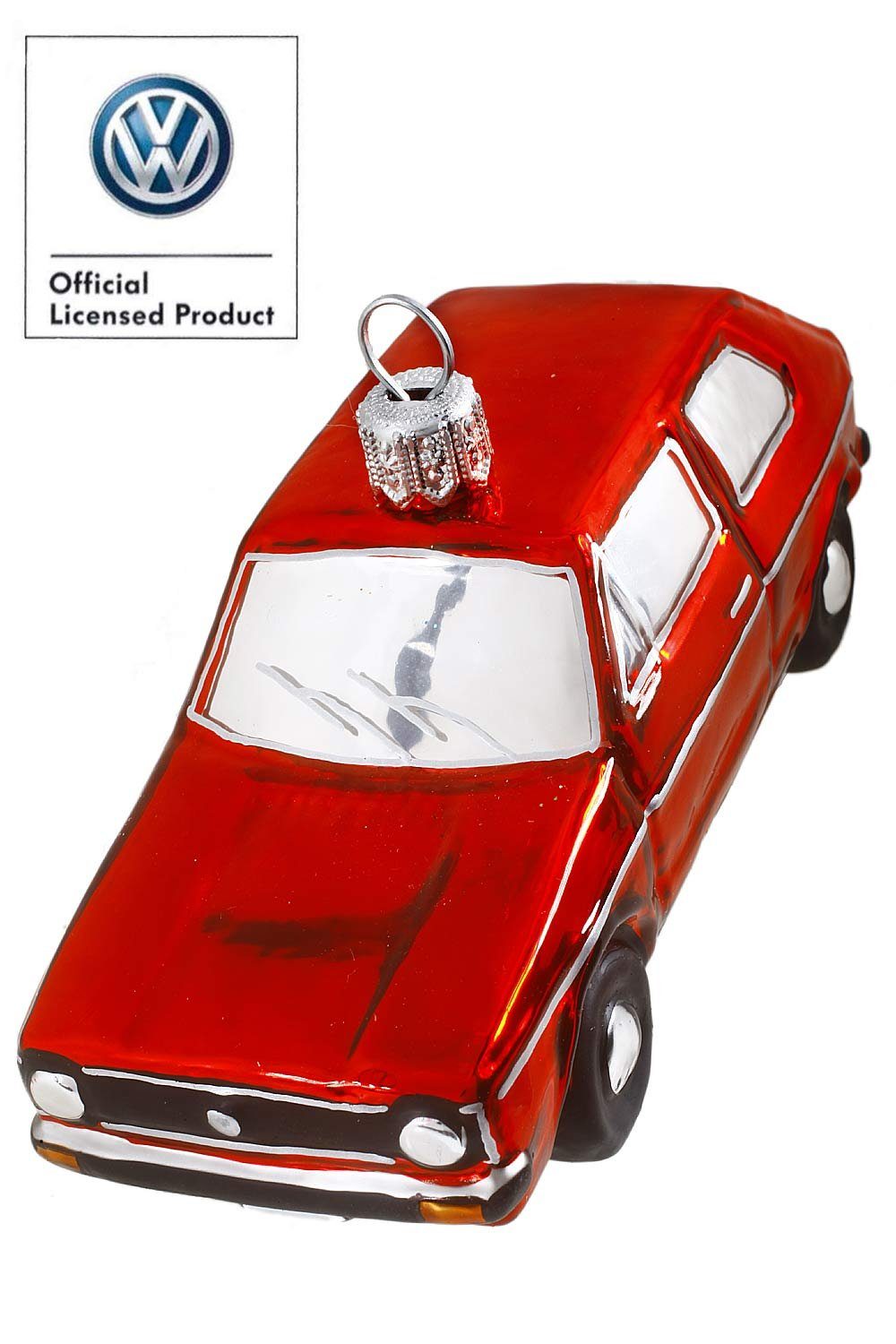 Hamburger Weihnachtskontor Christbaumschmuck VW-Golf (rot), Dekohänger - mu günstig online kaufen