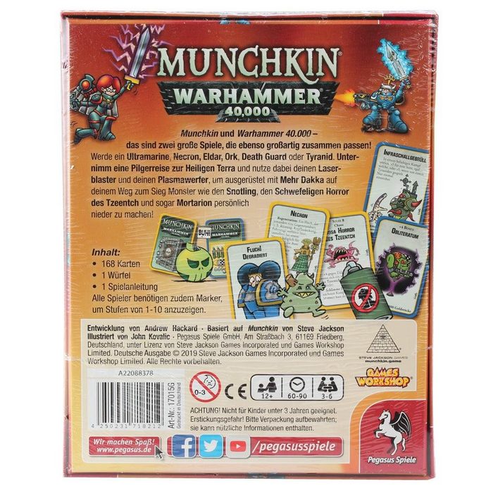 Pegasus Spiele Spiel Munchkin Warhammer 40.000 PY7817