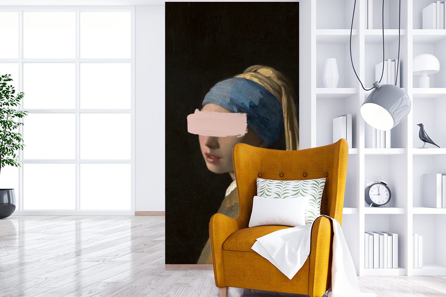Fototapete bedruckt, Fototapete Mädchen dem Perlenohrring St), - Vliestapete Matt, für (2 Schlafzimmer - MuchoWow Vermeer Gemälde, mit Das Wohnzimmer Küche,