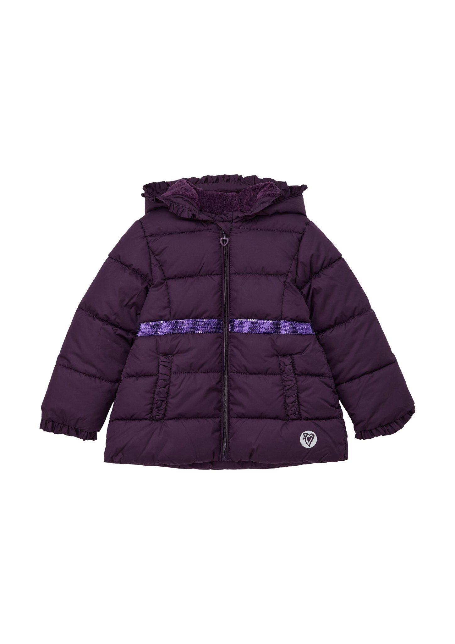 s.Oliver Junior Steppjacke mit Print-Detail lilac/pink