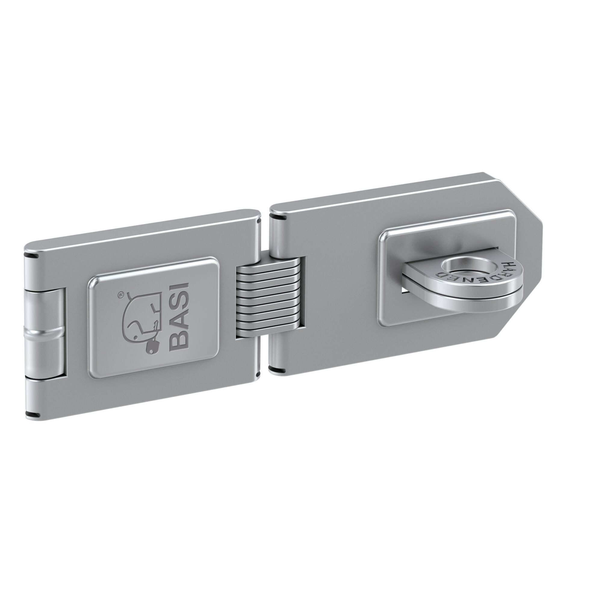 BASI Sicherheits-Stallriegel Sicherheitsüberfalle, Sicherheitsüberfalle - 1 Gelenk, (Spar-Set), 1 Gelenk und gehärteter Öse, verzinkt und wetterfest, Länge: 150 mm