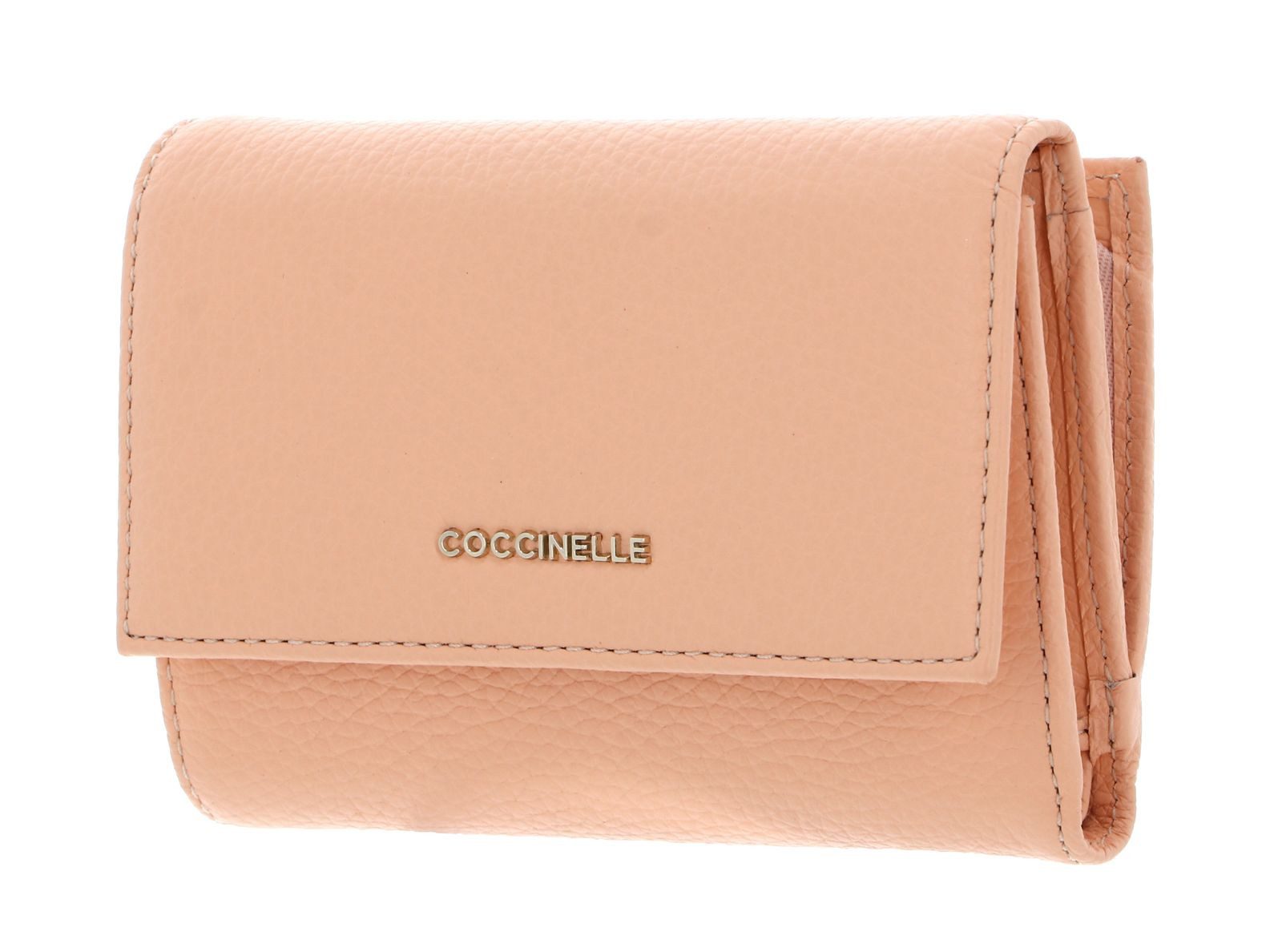 COCCINELLE Geldbörse Wallet Grainy Leather, aus echtem Rindsleder