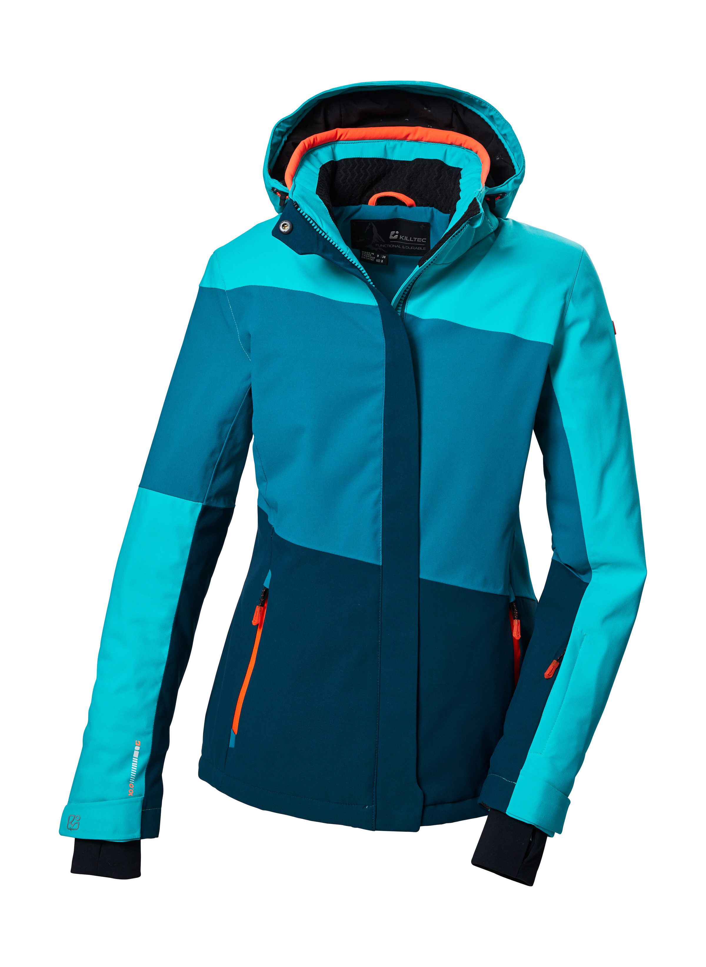 Killtec Skijacke KSW 67 WMN SKI JCKT Damen Skijacke: wasserdicht, atmungsaktiv, abnehmbare Kapuze