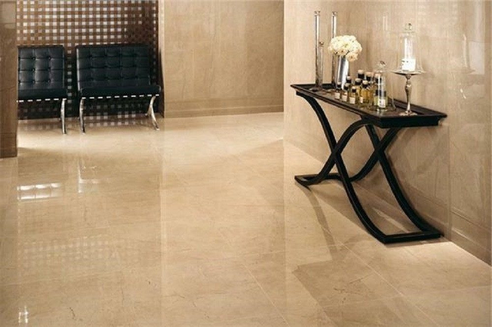 Xlmoebel Bodenfliese 60x60cm Marmor Bodenfliesen aus Naturstein Fliese Belag Belä 53m², Marmor, Beige, Marmor Beige, Hergestellt in Europa