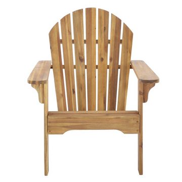 Raburg Gartensessel XXL Design-Gartenstuhl, Akazie Hartholz, Premium Light, Adria, Canadian Adirondack Deck-Chair / Hamburger Alsterstuhl, bis 120 kg