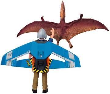 Schleich® Spielfigur DINOSAURS, Jetpack Verfolgung (41467), mit besonderem Flugsaurier