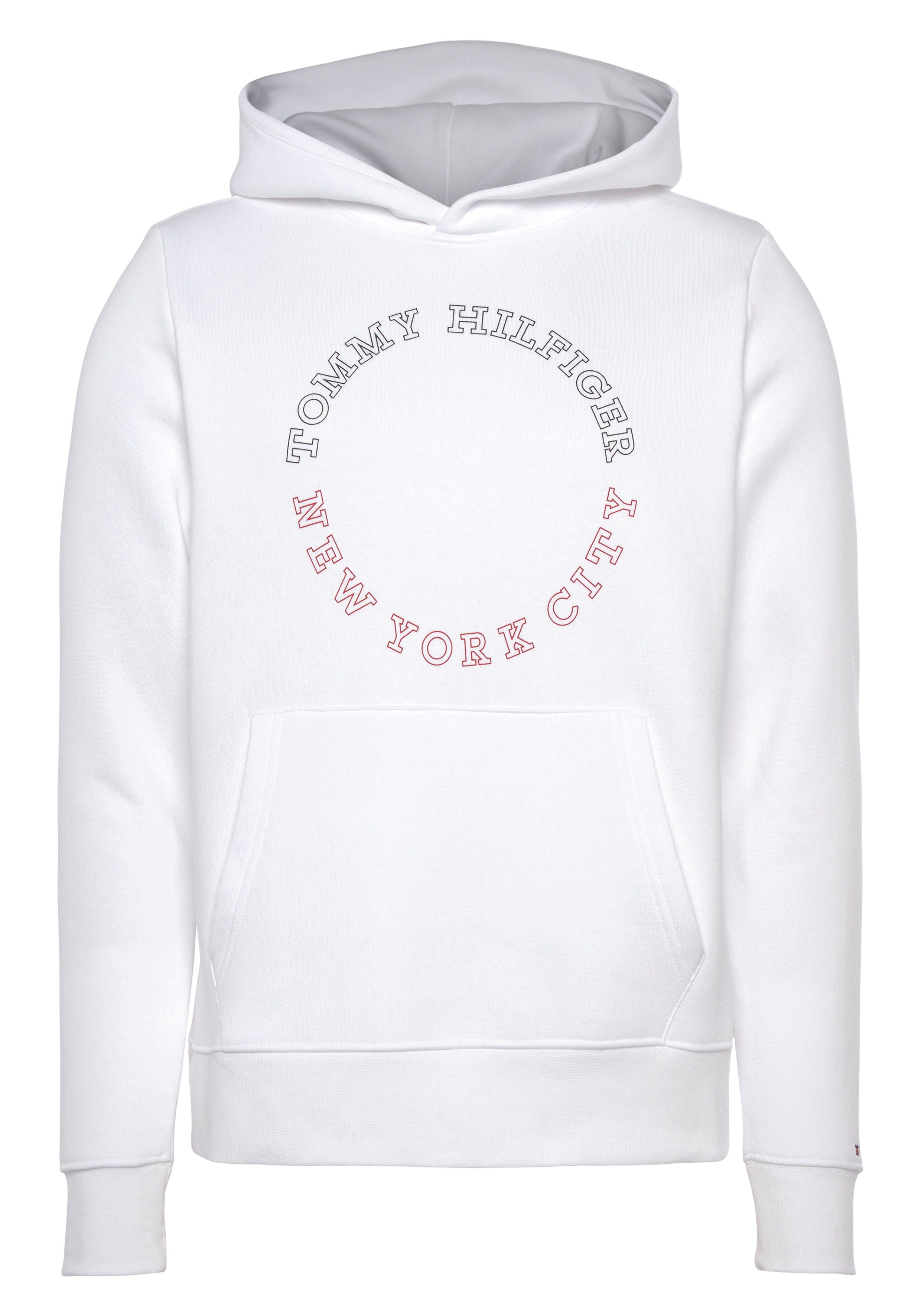 Tommy Hilfiger Kapuzensweatshirt MONOTYPE ROUNDALL HOODY white | Sweatshirts