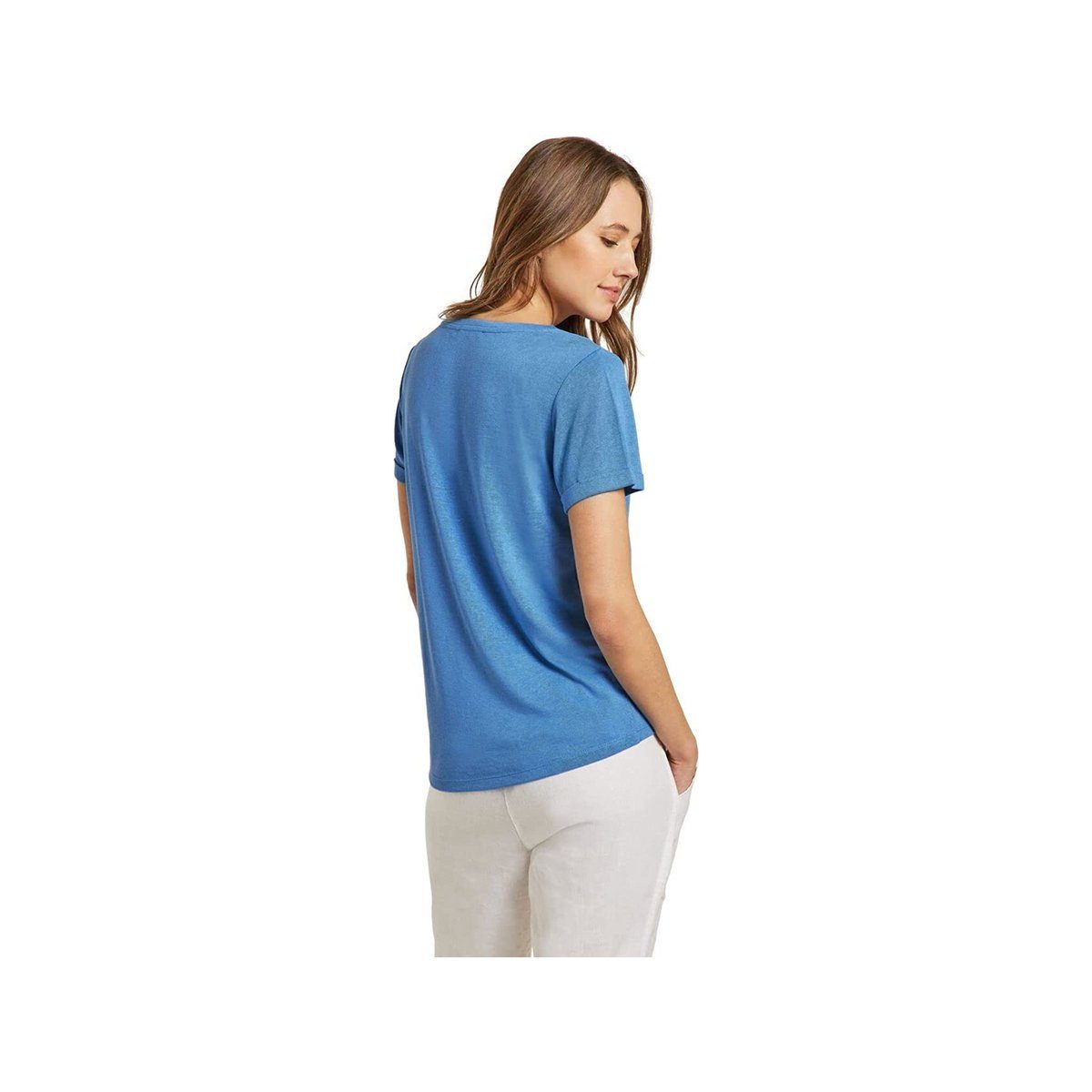 Cecil marina T-Shirt blue blau (1-tlg)