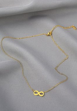 ANELY Kette mit Anhänger Edelstahl Halskette mit Infinity Anhänger (1-tlg), 7080 in Gold