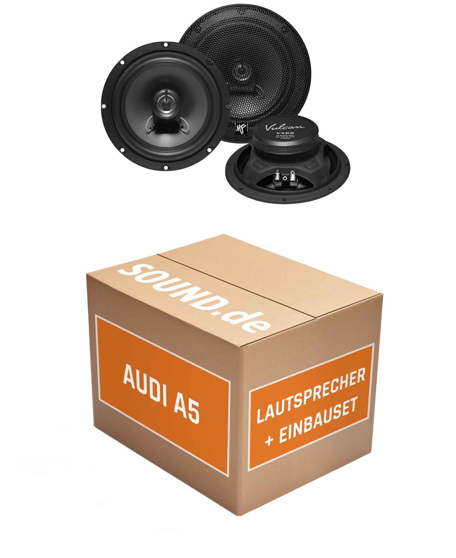JUST SOUND best choice for caraudio Lautsprecher Boxen Seitenteil hinten Hifonics VX62 für Audi A5 Coupe Auto-Lautsprecher (90 W)