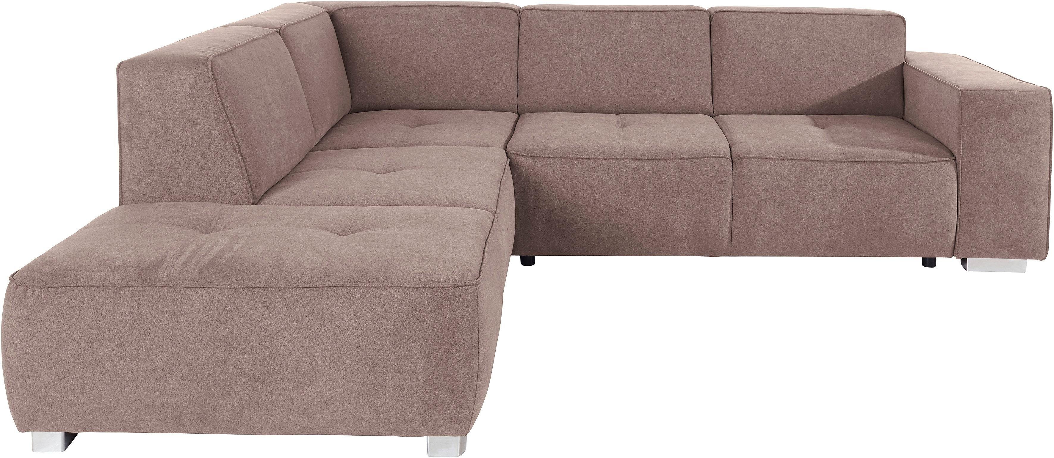 INOSIGN Ecksofa Sapporo L-Form, wahlweise Bettfunktion günstig online kaufen