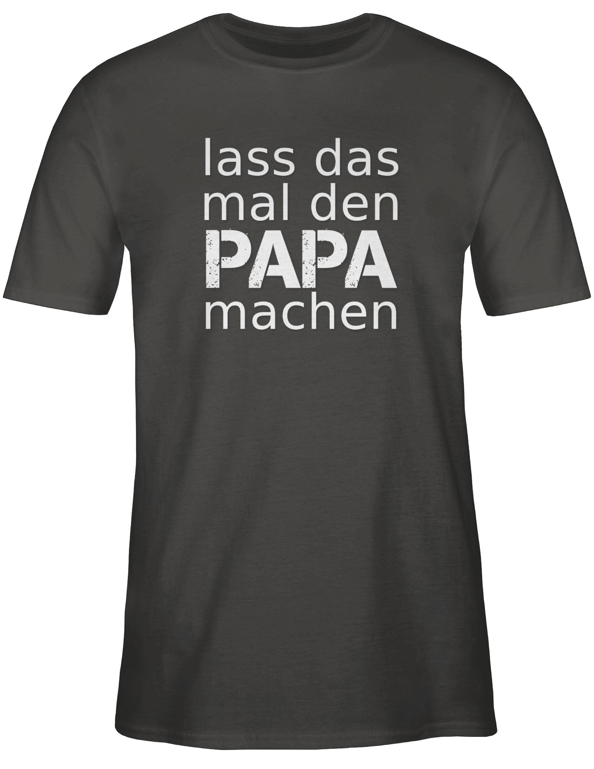 Geschenk Papa Shirtracer machen T-Shirt das für mal 3 Papa Dunkelgrau Vatertag den Lass
