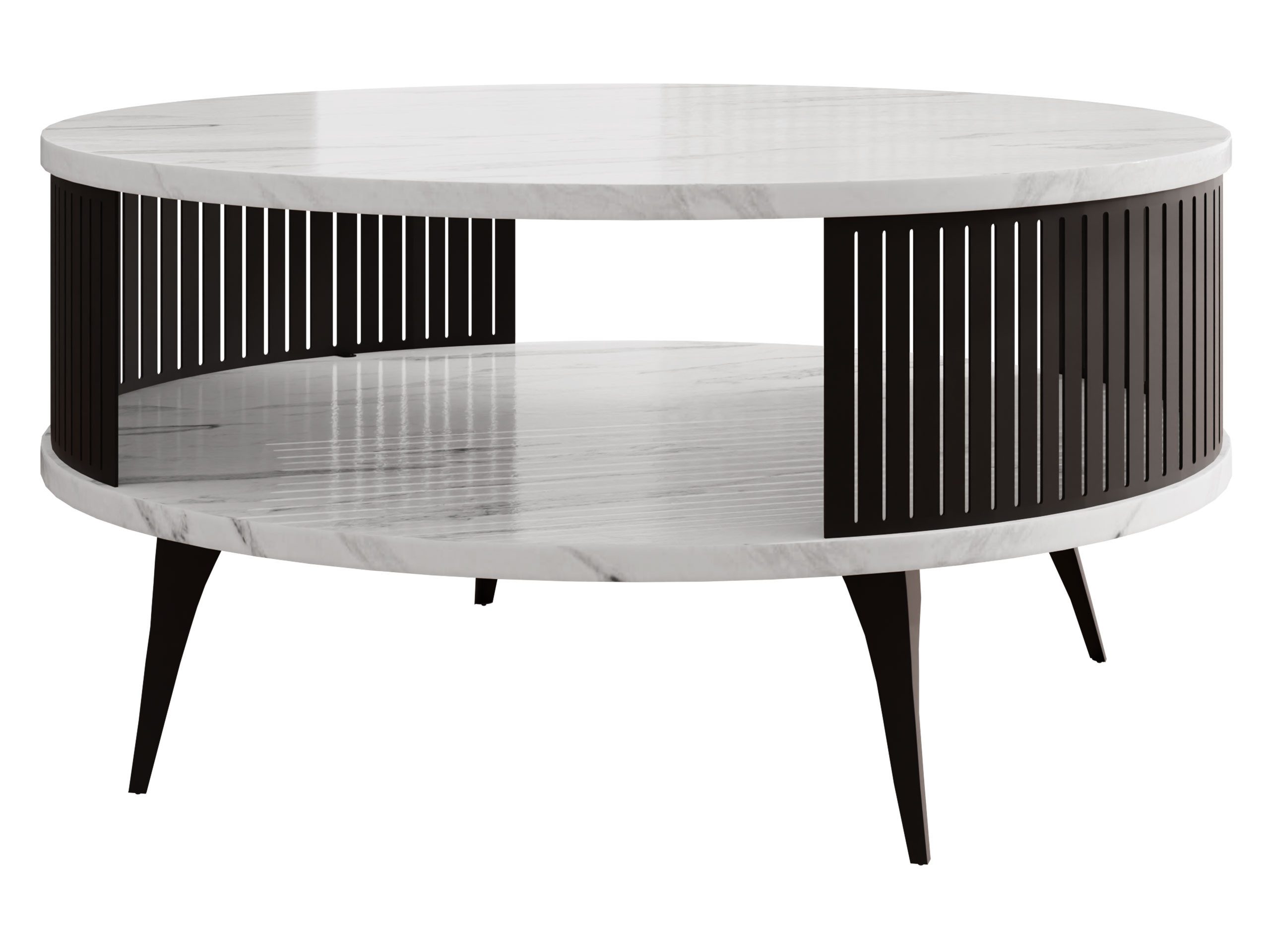 MIRJAN24 Couchtisch Roenni, Beine und Seiten aus Stahl, schwarz pulverbesch günstig online kaufen