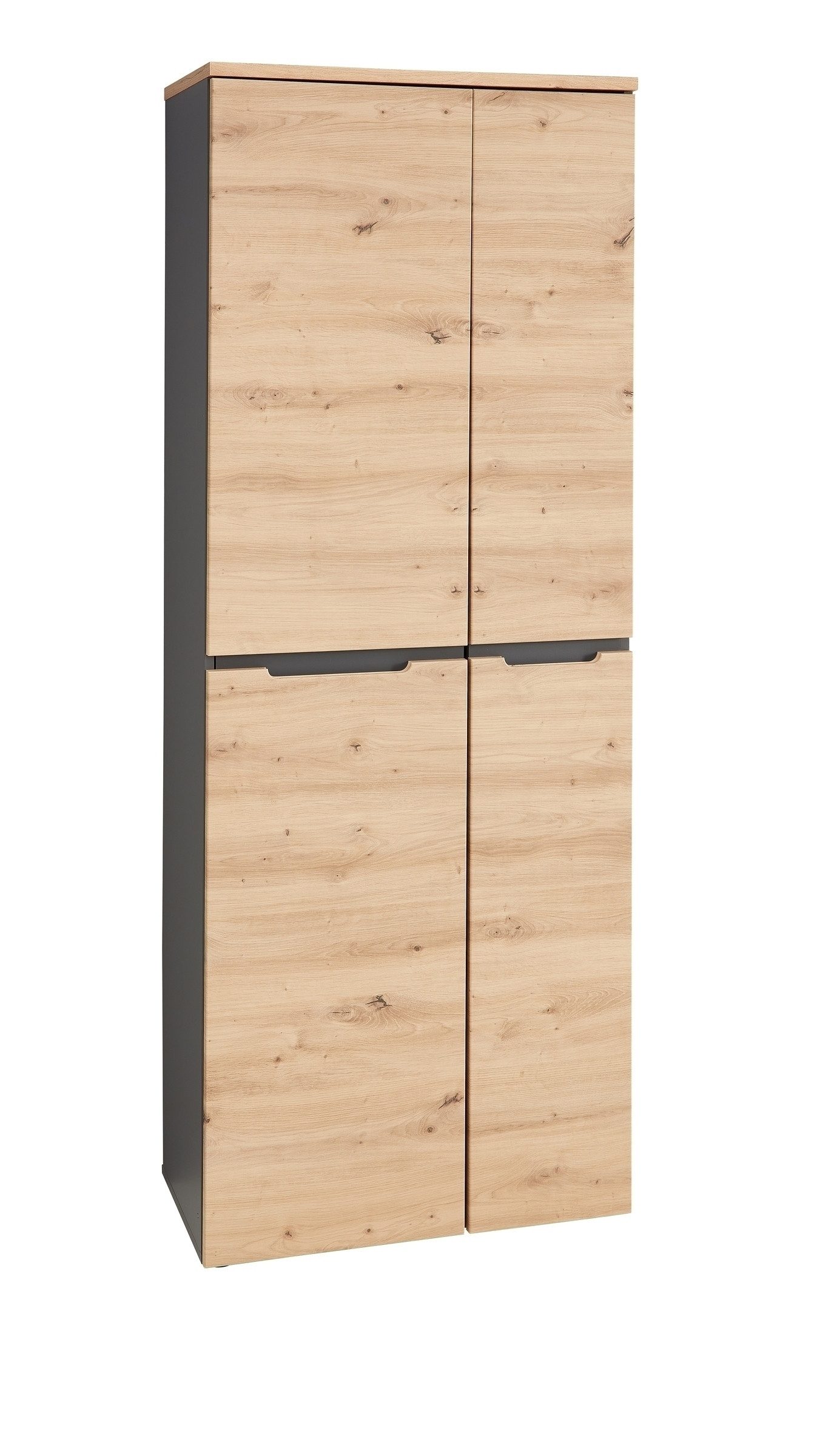 freiraum Aktenschrank Memphis in Artisan Eiche Dekor / Graphit - 75x197x38 (BxHxT)