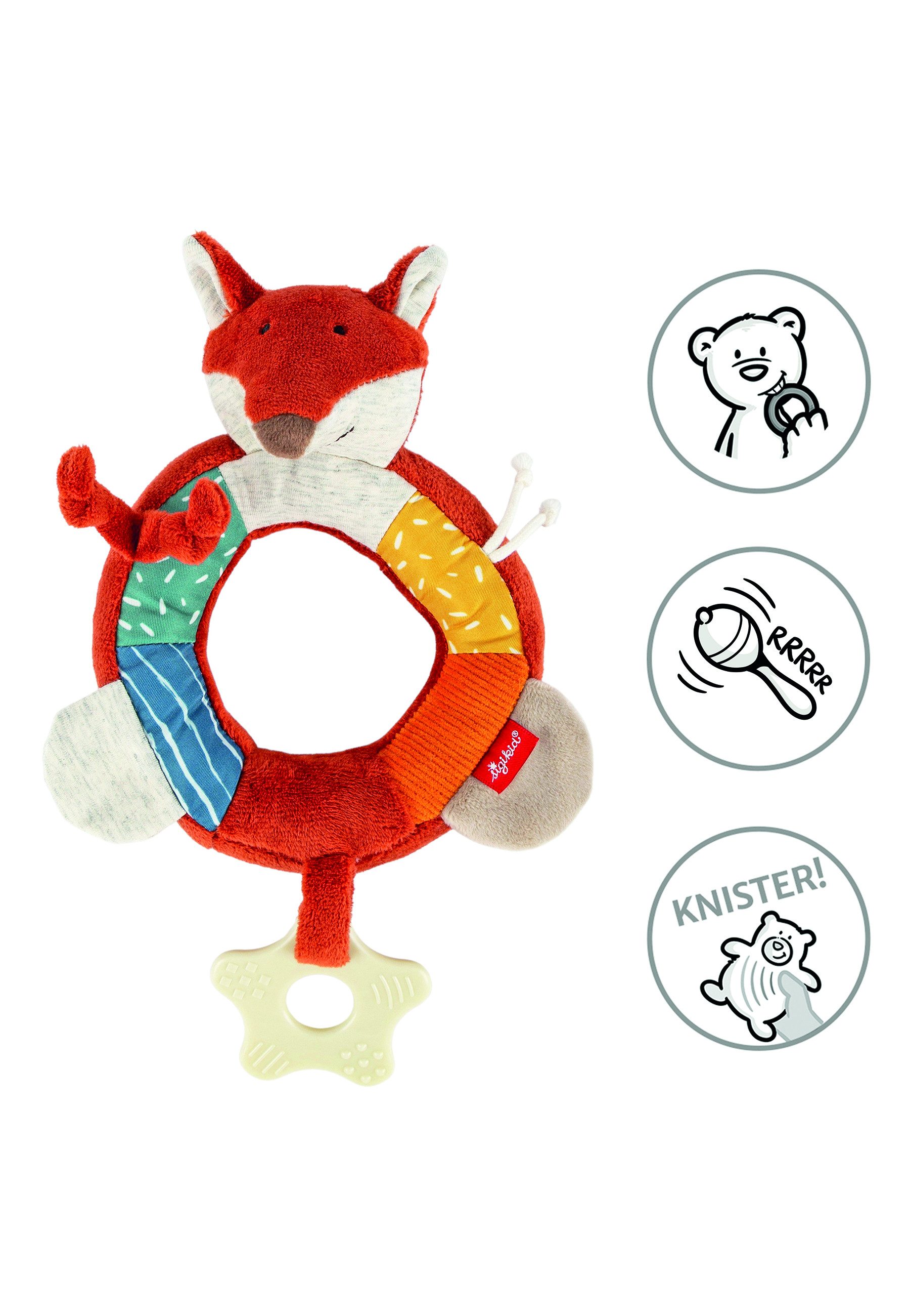 Sigikid Greifling Aktiv-Greifling Fuchs, 7 senses (1-tlg)