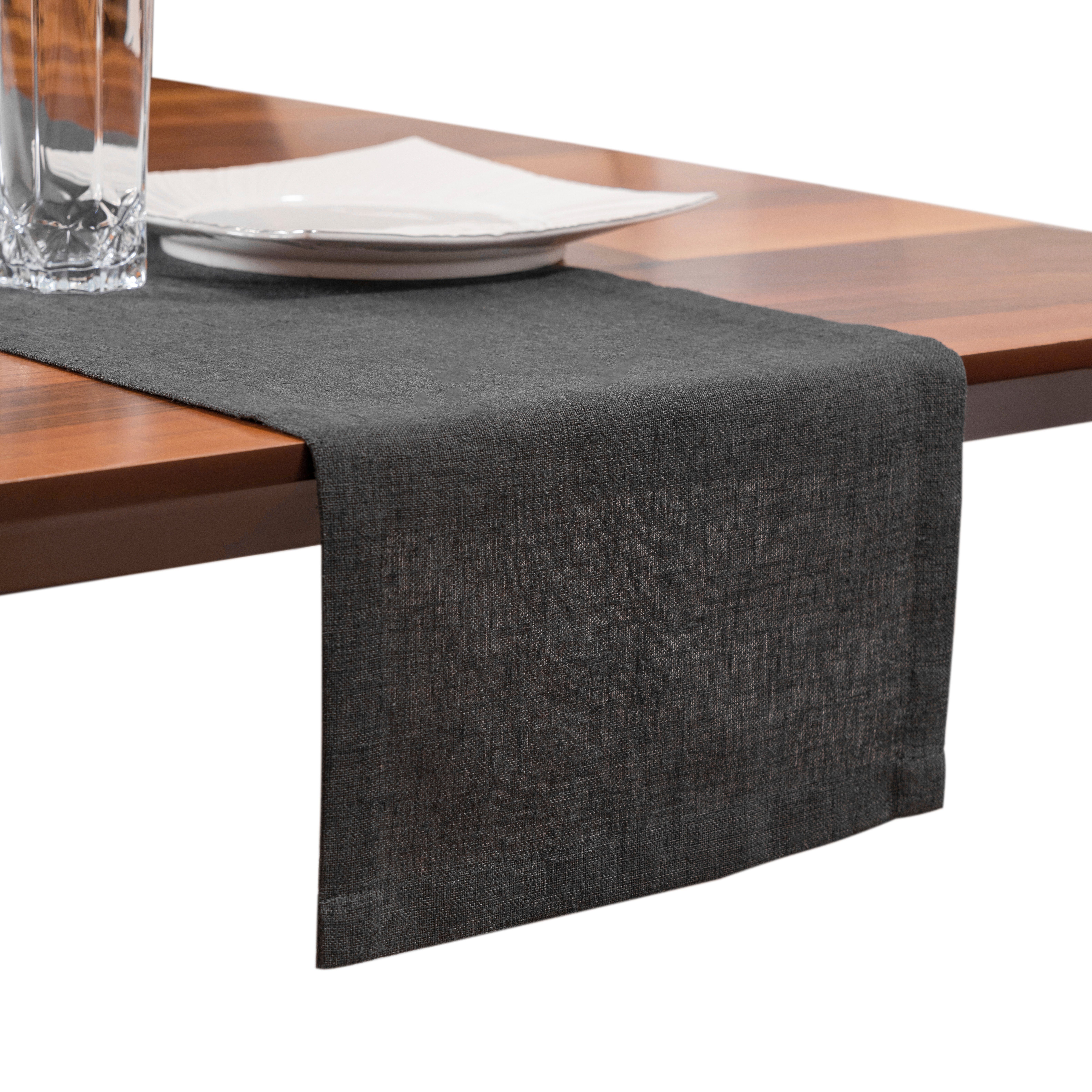 Simurq Tischläufer Leinenoptik - Lotuseffekt, Wasserabweisende & Abwaschbar günstig online kaufen