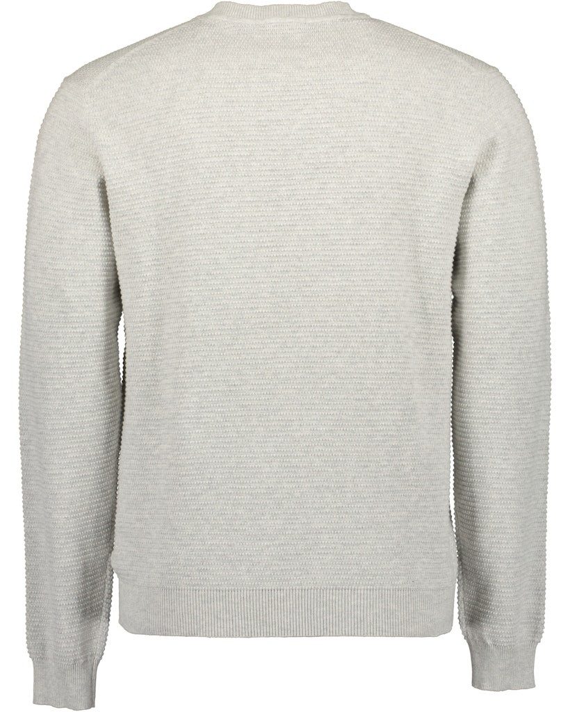 Blue Seven Strickpullover Blue Seven Herren Pullover nebelgrau (1-tlg)