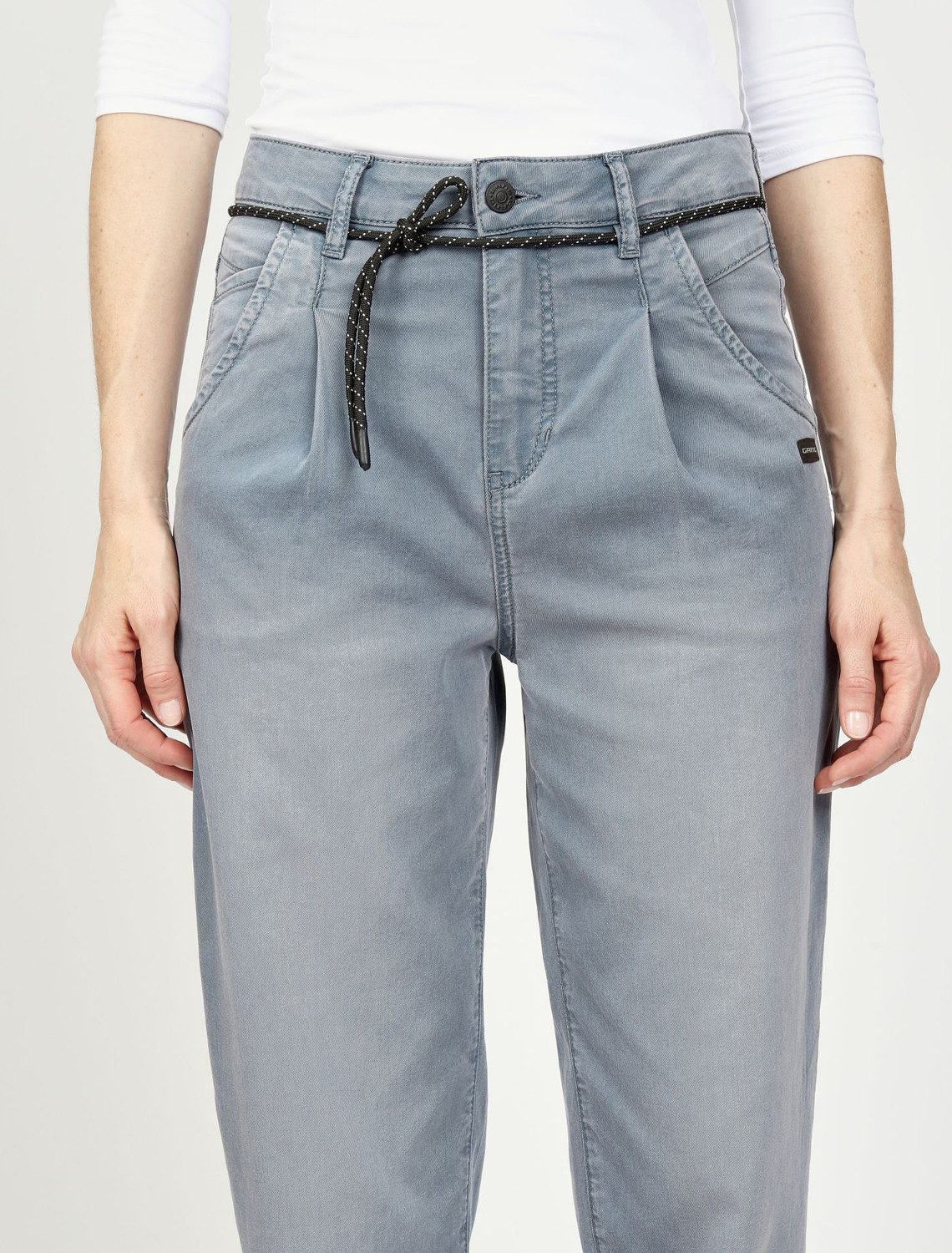 GANG Loose-fit-Jeans Gang Silvia Jogger Balloon Fit (1-tlg) Kordel