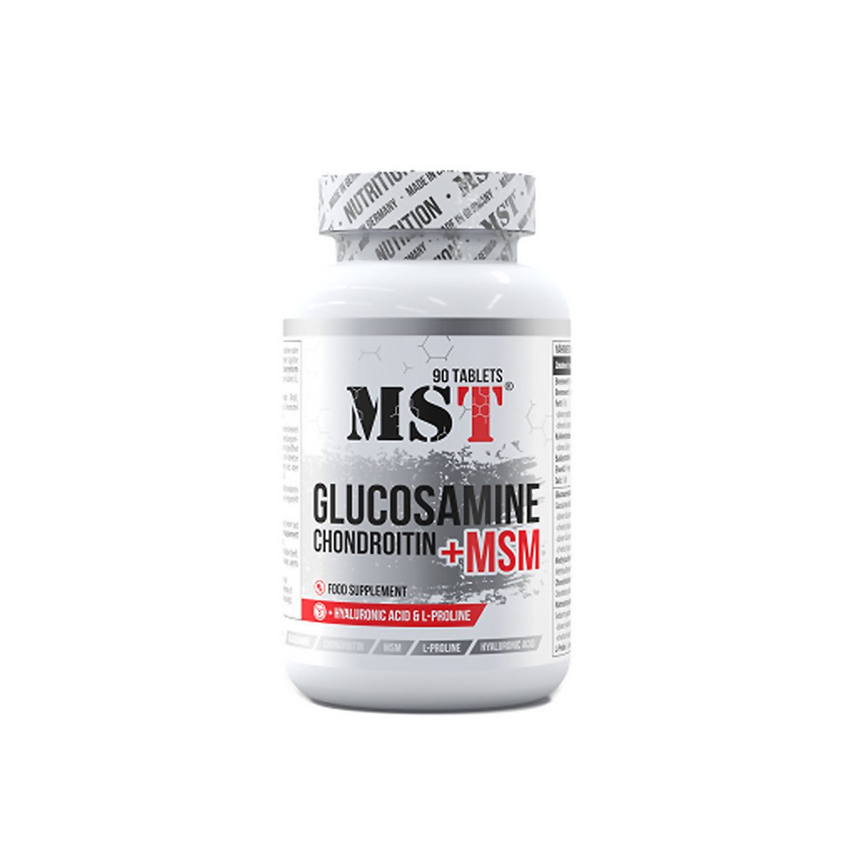 MST Nutrition - Glucosamine Chondroitine MSM + HYALURON (90 Tabletten) Tabletten, 200 g
