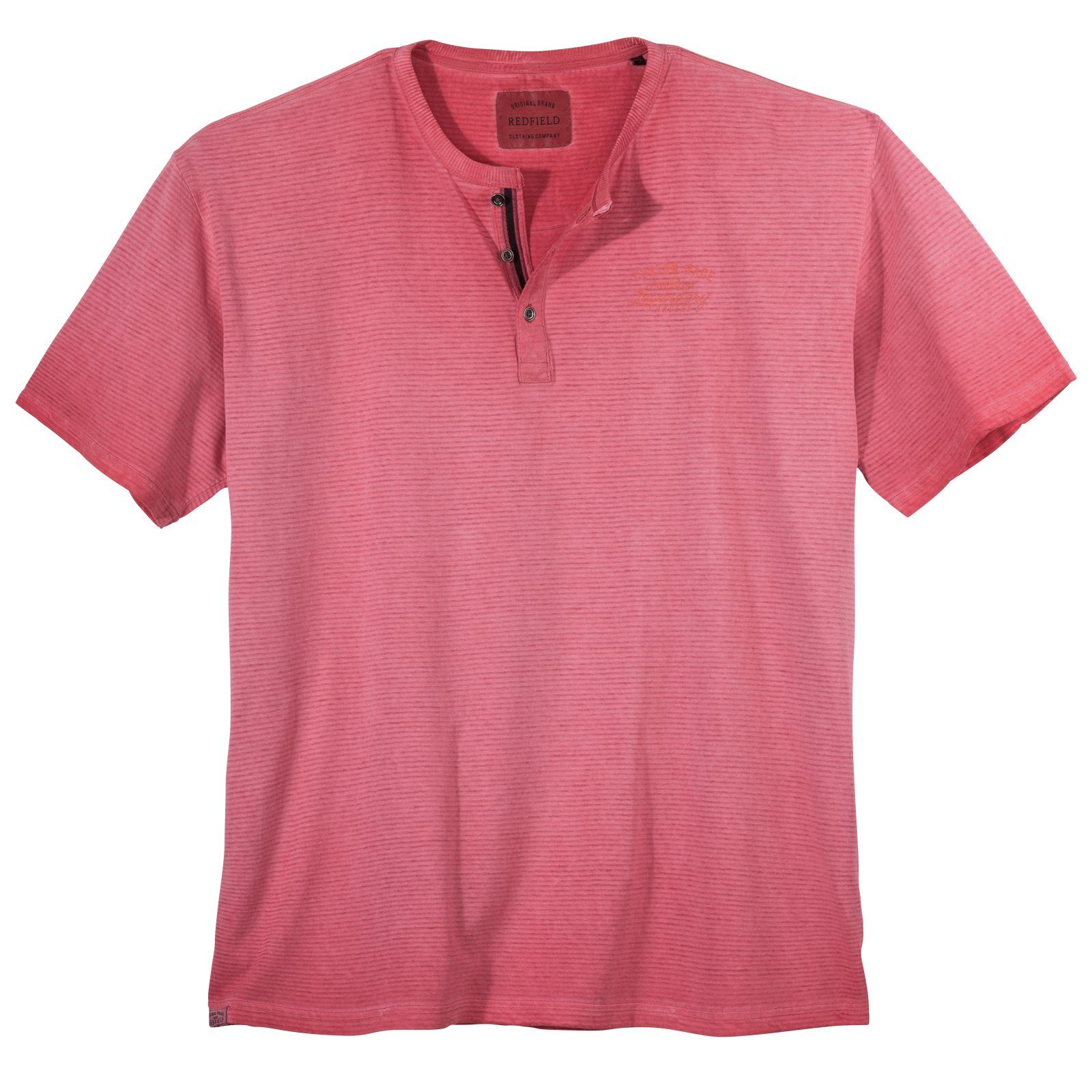redfield Print-Shirt Große Größen T-Shirt beere geringelt modisch Redfield