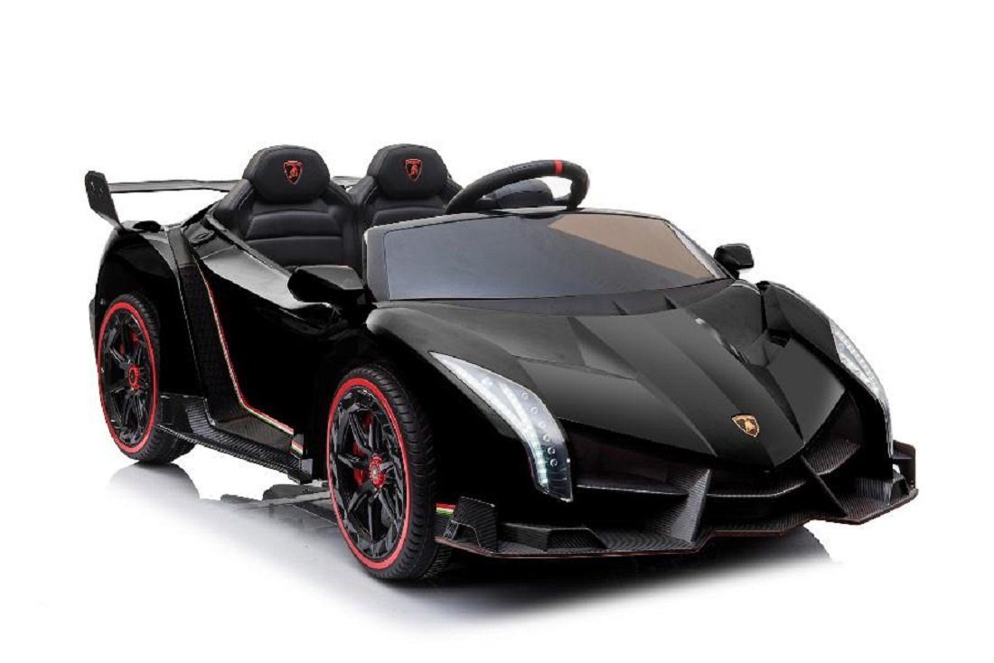 Elektro-Kinderauto Kinderfahrzeug - Elektro Auto "Lamborghini Veneno" lizenziert -Schwarz