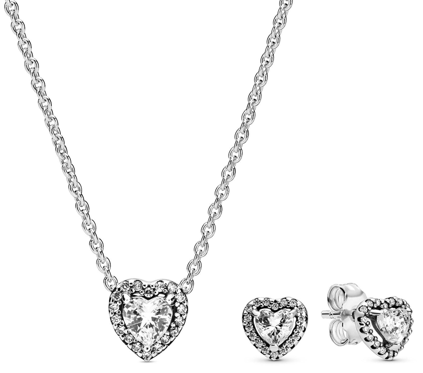 Pandora Schmuckset und Ohrringe Erhabenes Herz günstig online kaufen
