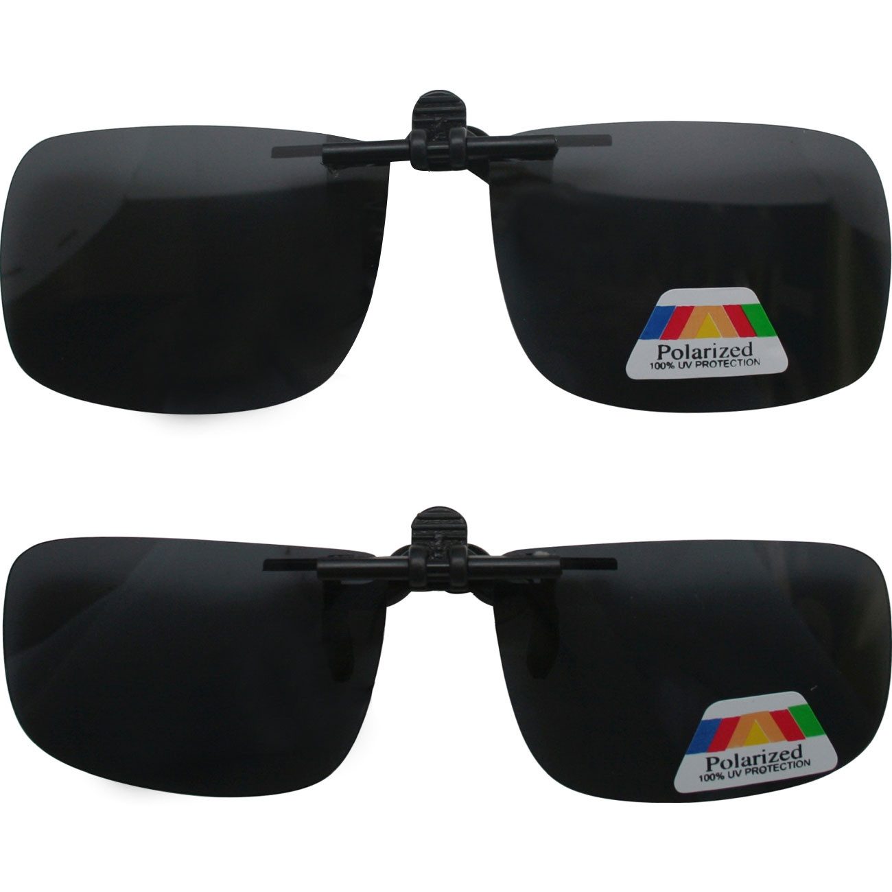 BENSON OPTICS Sonnenbrille Clip-On Sonnenbrille Polarisierend UV400 Aufsteckbrille S & M 2/4 St. (2-St., 2er-Set & 4er-Set) Clip-On Aufsteckbrille, hochklappbar – Bild 3 von 5