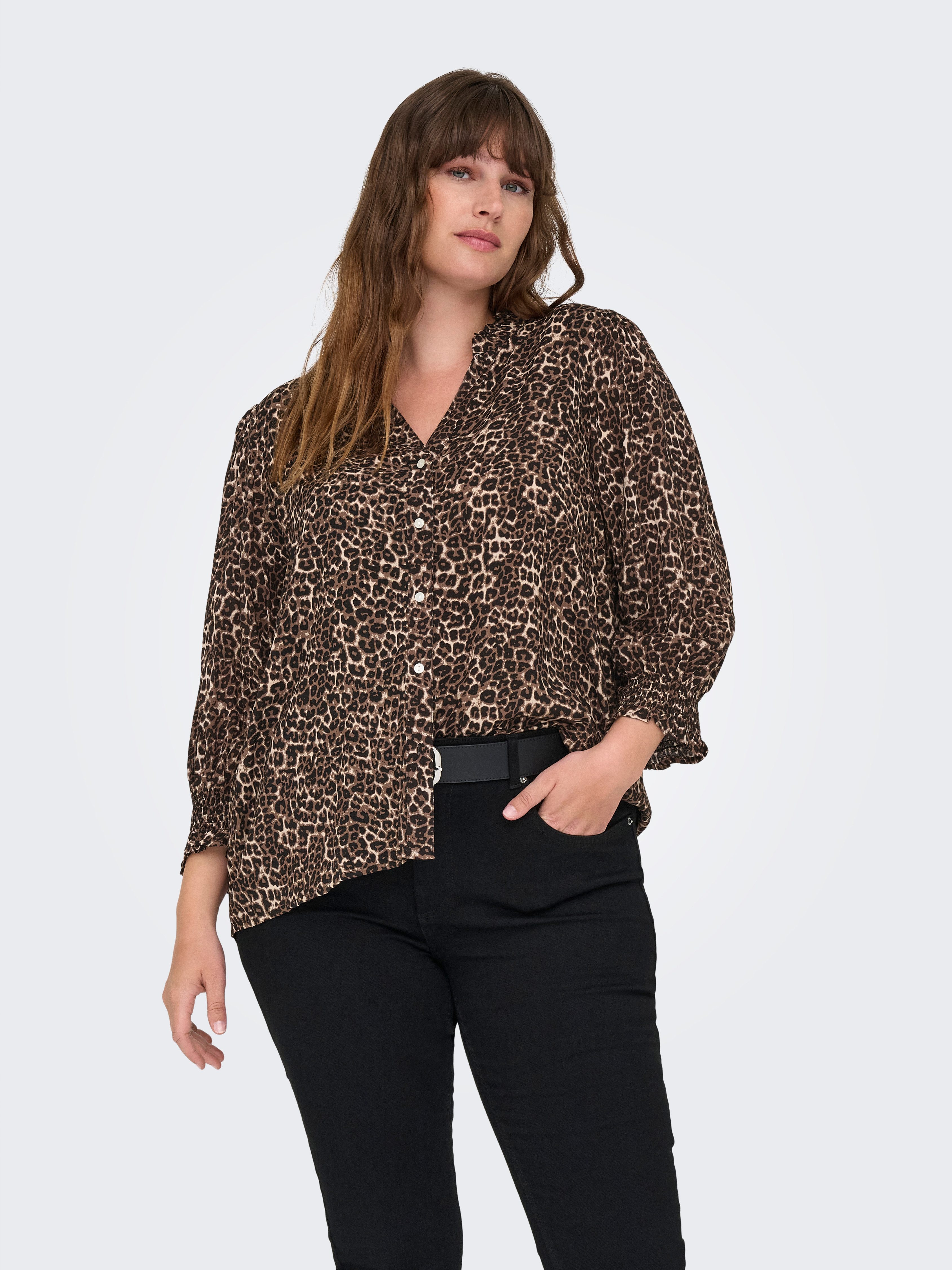 ONLY CARMAKOMA Druckbluse CARRAYA 3/4 SHIRT WVN NOOS günstig online kaufen