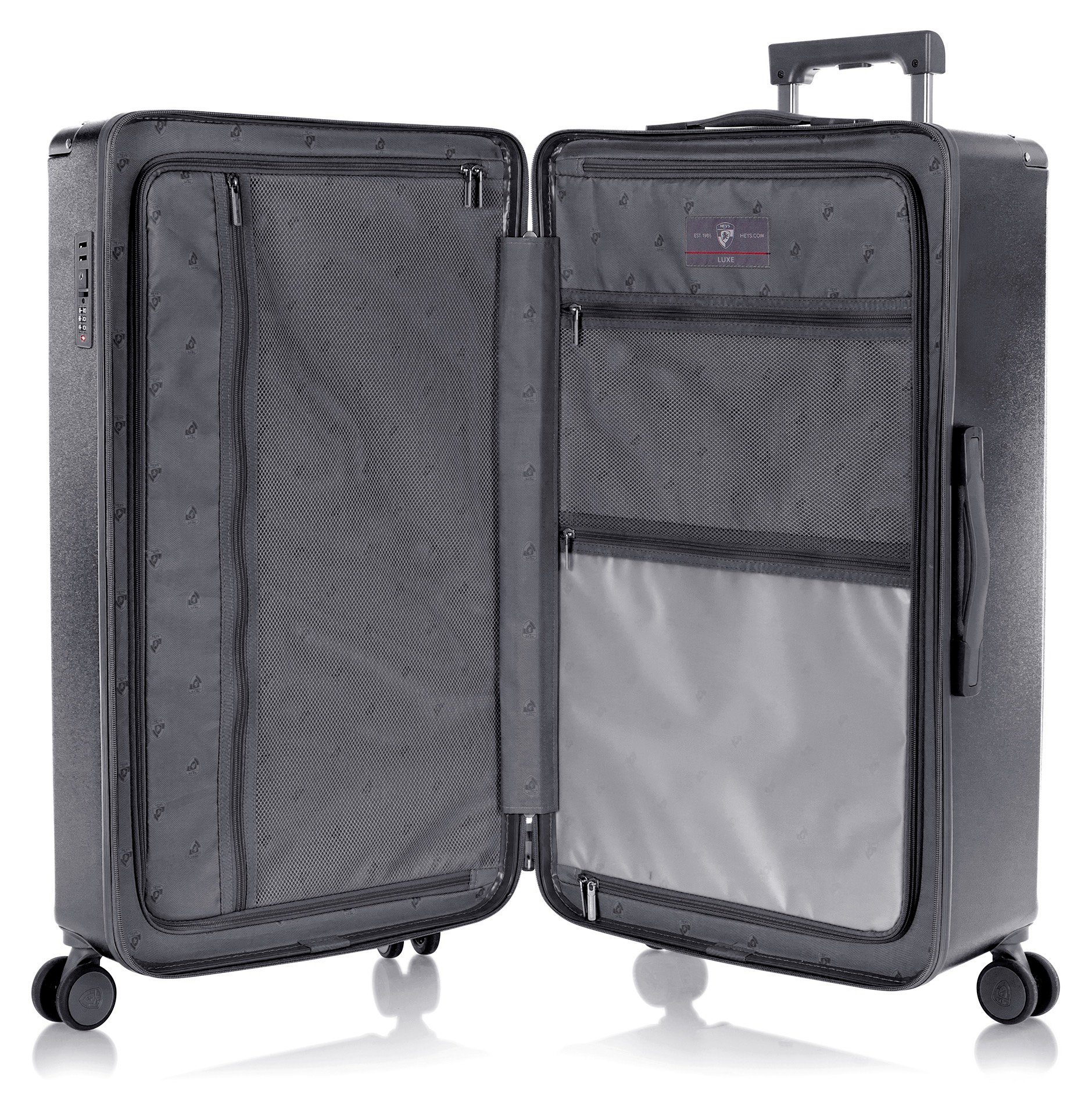 Heys Hartschalen-Trolley Luxe, in verschiedenen Farben und Größen, 4 Rollen, Heys Hartschalen-Koffer Volumenerweiterung