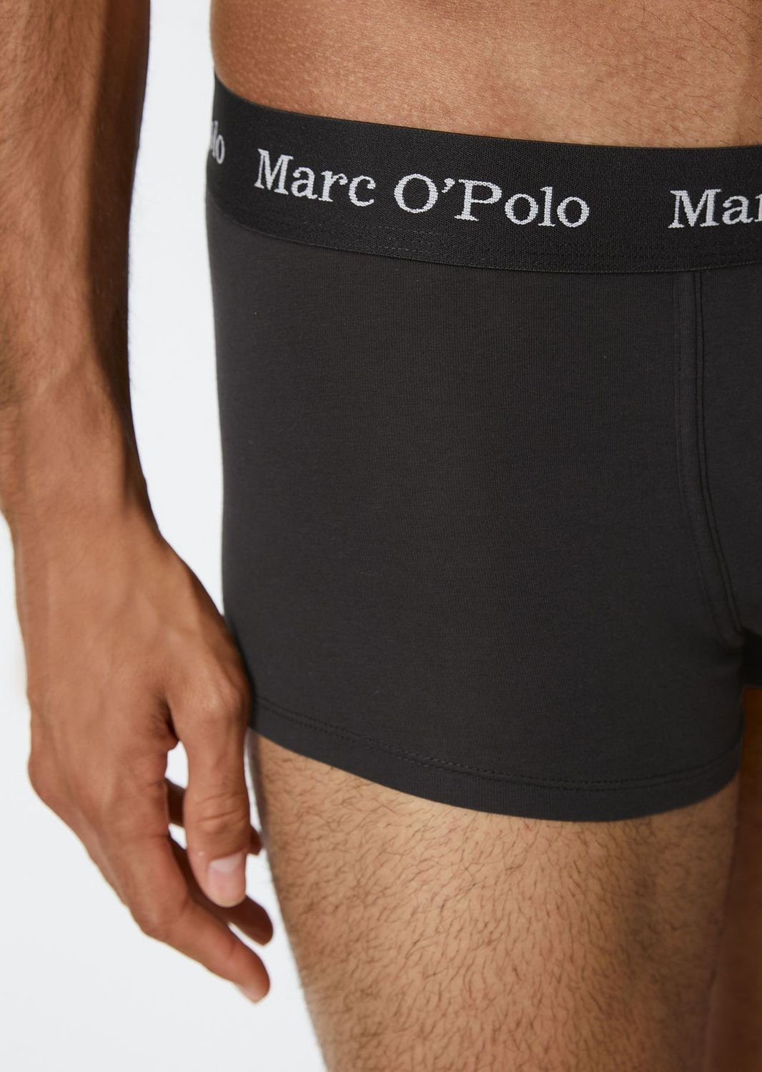 Marc O'Polo Boxershorts Essentials (6-St) Trunk, Logo-Bund, ohne Eingriff, im 6er Pack