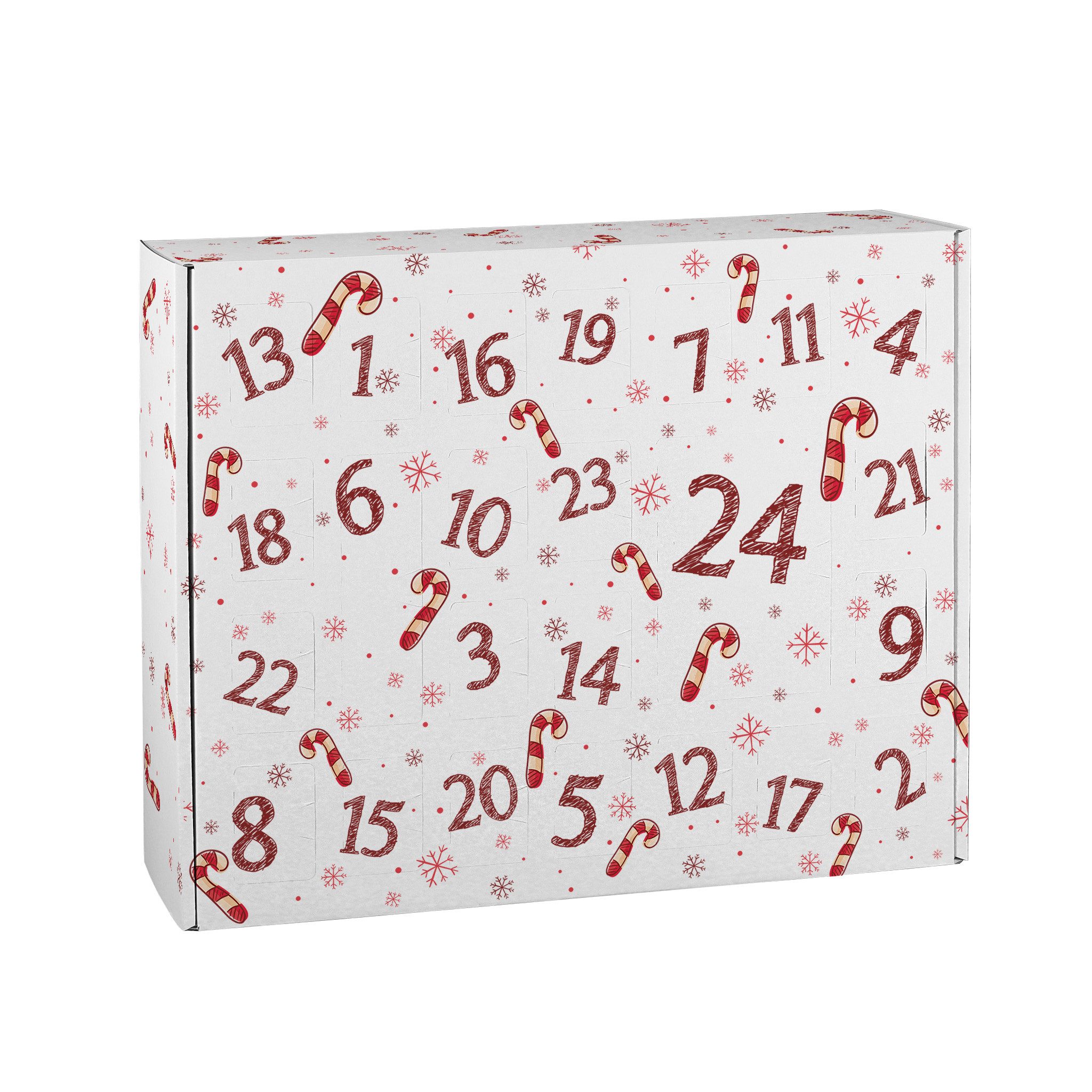 Herz & Heim befüllbarer Adventskalender mit festlichen Motiven zu Weihnachten - DIY Adventskalender, zum selbst Befüllen