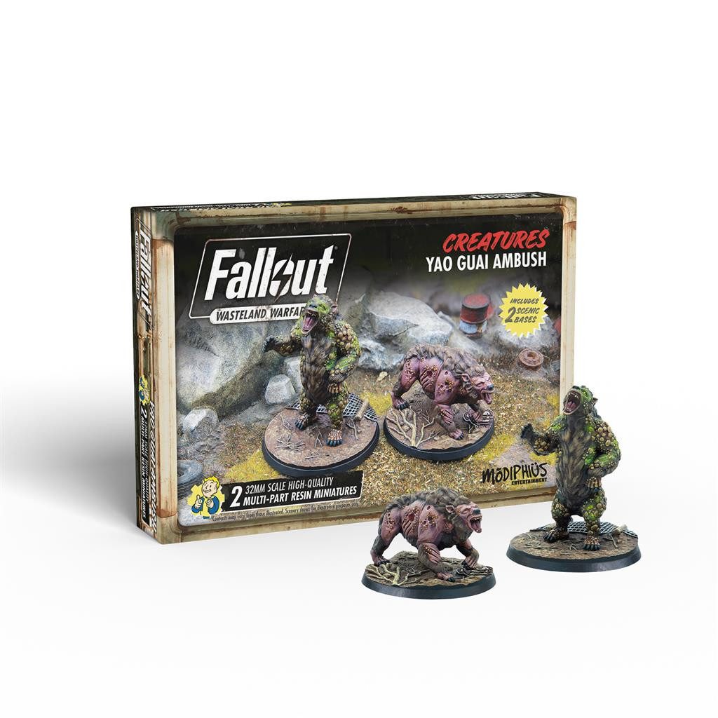 Modiphius Entertainment Modellbausatz Fallout: Wasteland Warfare - Creatures: Yao Guai Ambush - Englisch