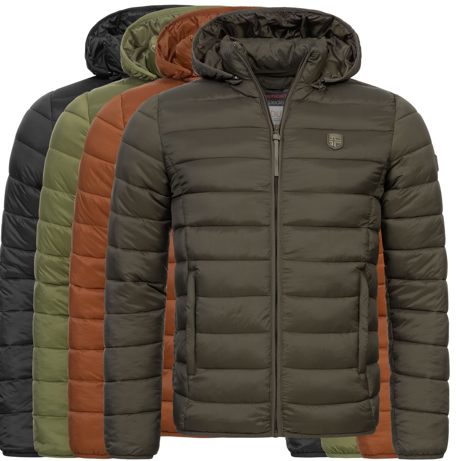 Geographical Norway Steppjacke Herren Herbst Winter Jacke Parka Steppjacke Outdoor gesteppt übergangs – Bild 5 von 5
