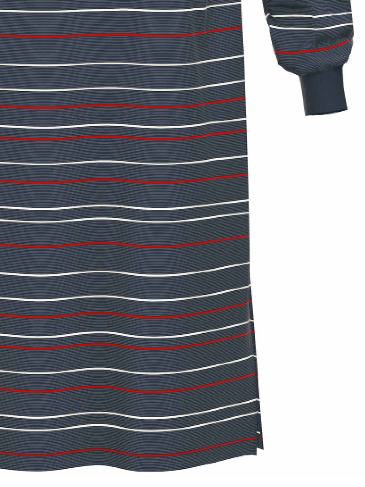 Ammann Nachthemd Nachthemd 1/1 Arm Men / Nightwear (Stück, 1-tlg) Nachthemd, Gestreift, Pflegeleicht, Single-Jersey