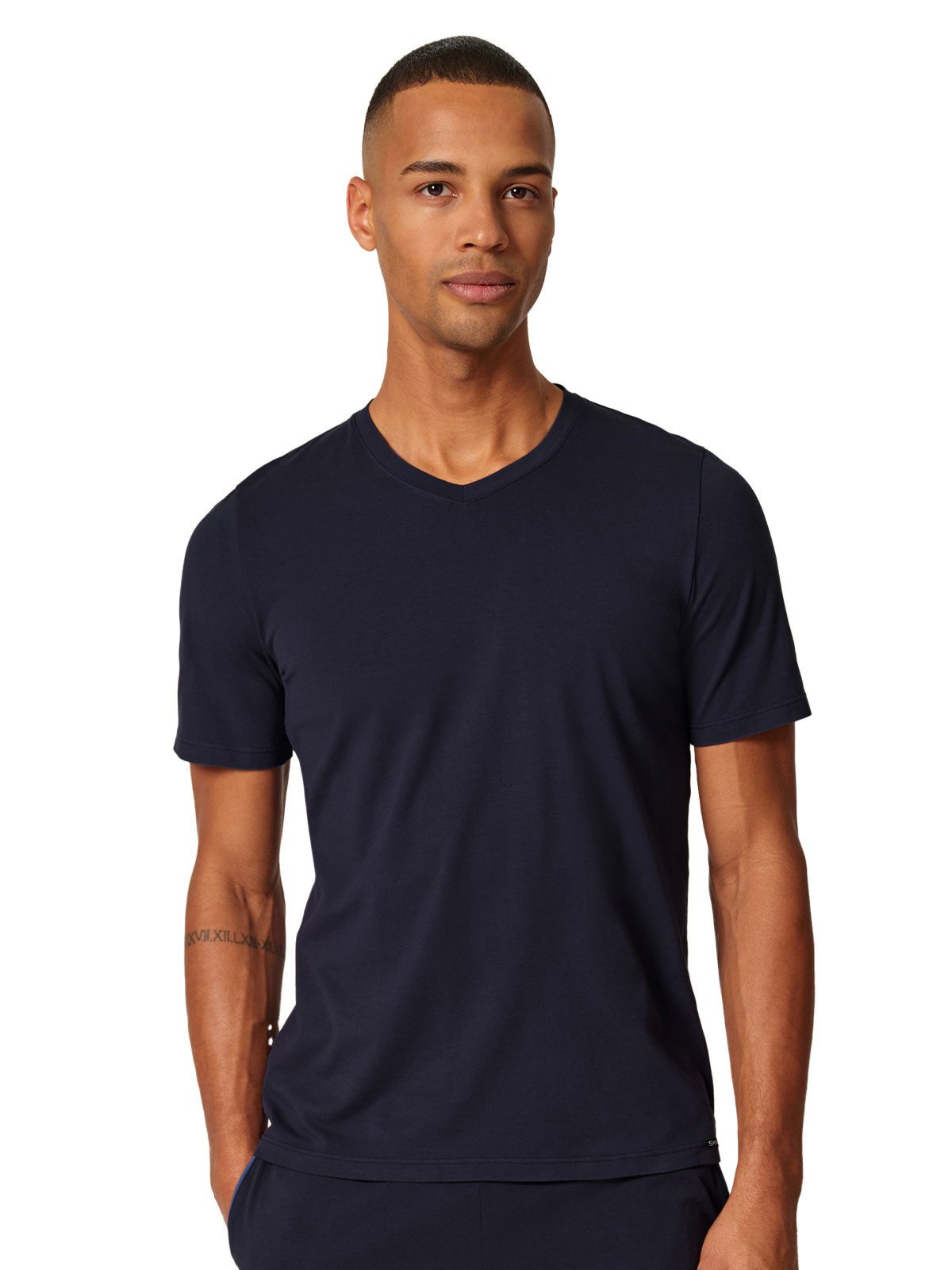 Skiny T-Shirt Herren Shirt kurzarm Night In Mix & Match (Stück, 1-tlg) -