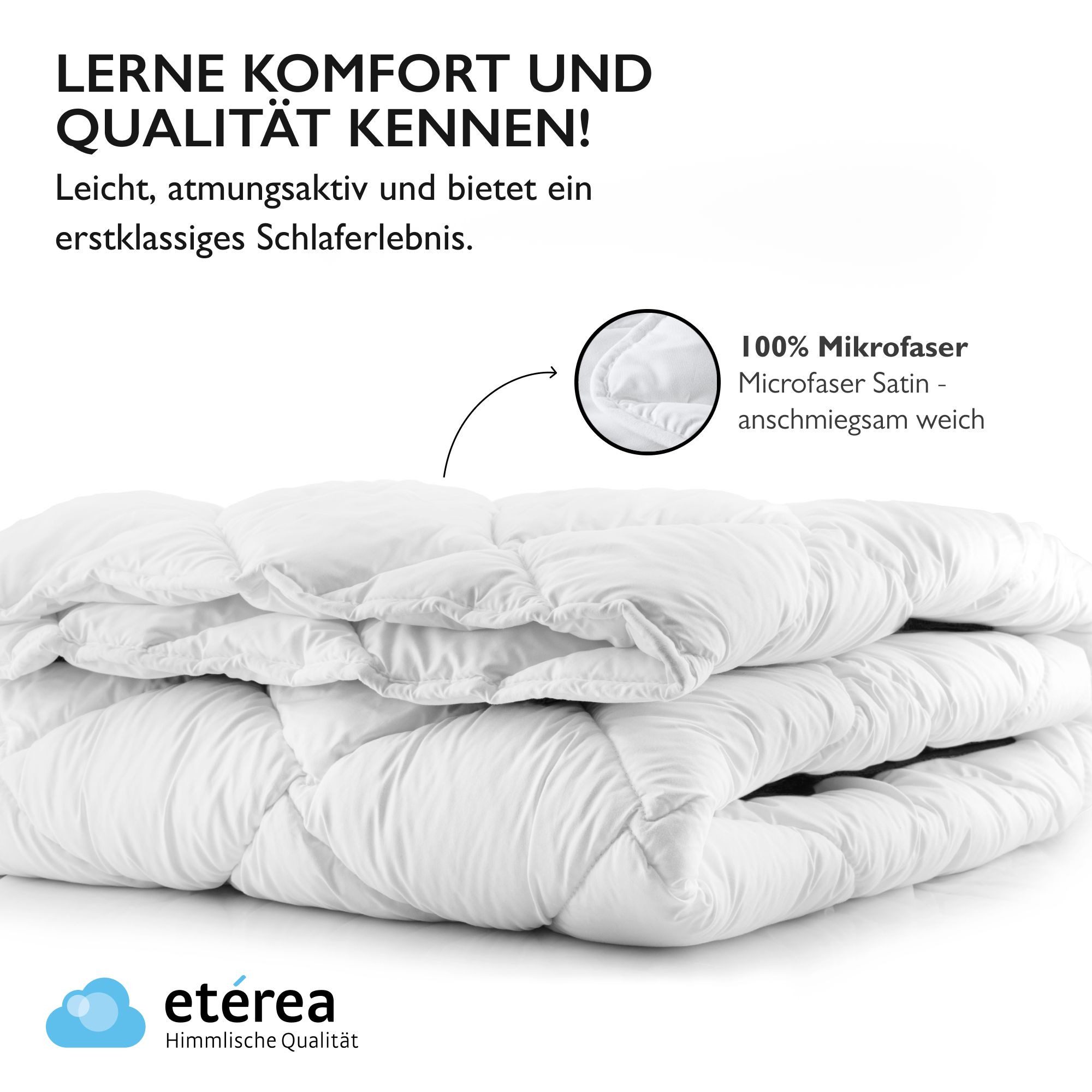 etérea Himmlische Qualität Microfaserbettdecke etérea Microfaser Steppdecke günstig online kaufen