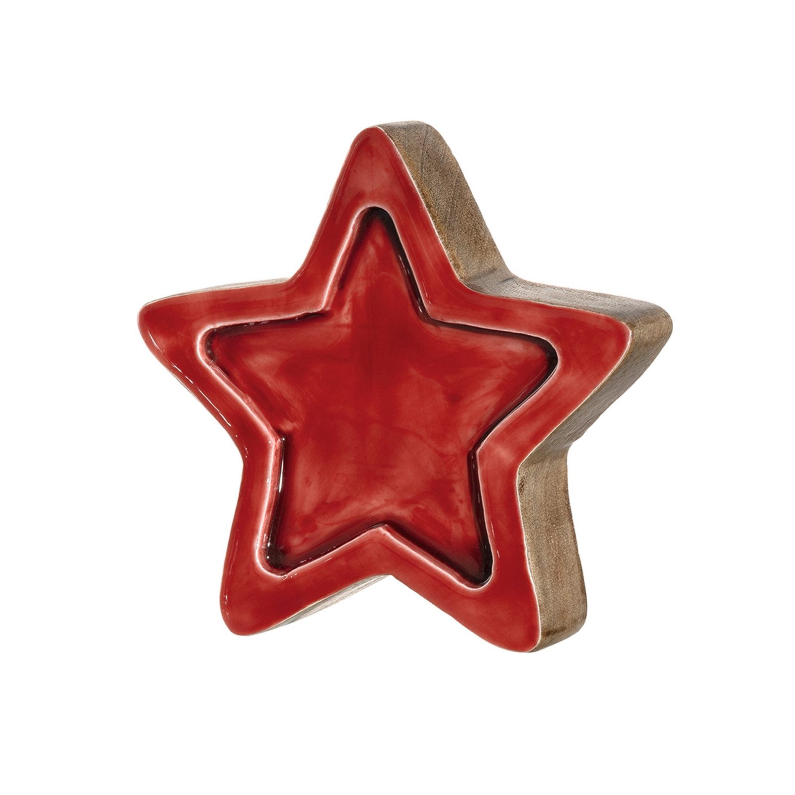 LEONARDO Dekofigur Mangoholzstern 24cm rot CALDO (1 St). € 25,70