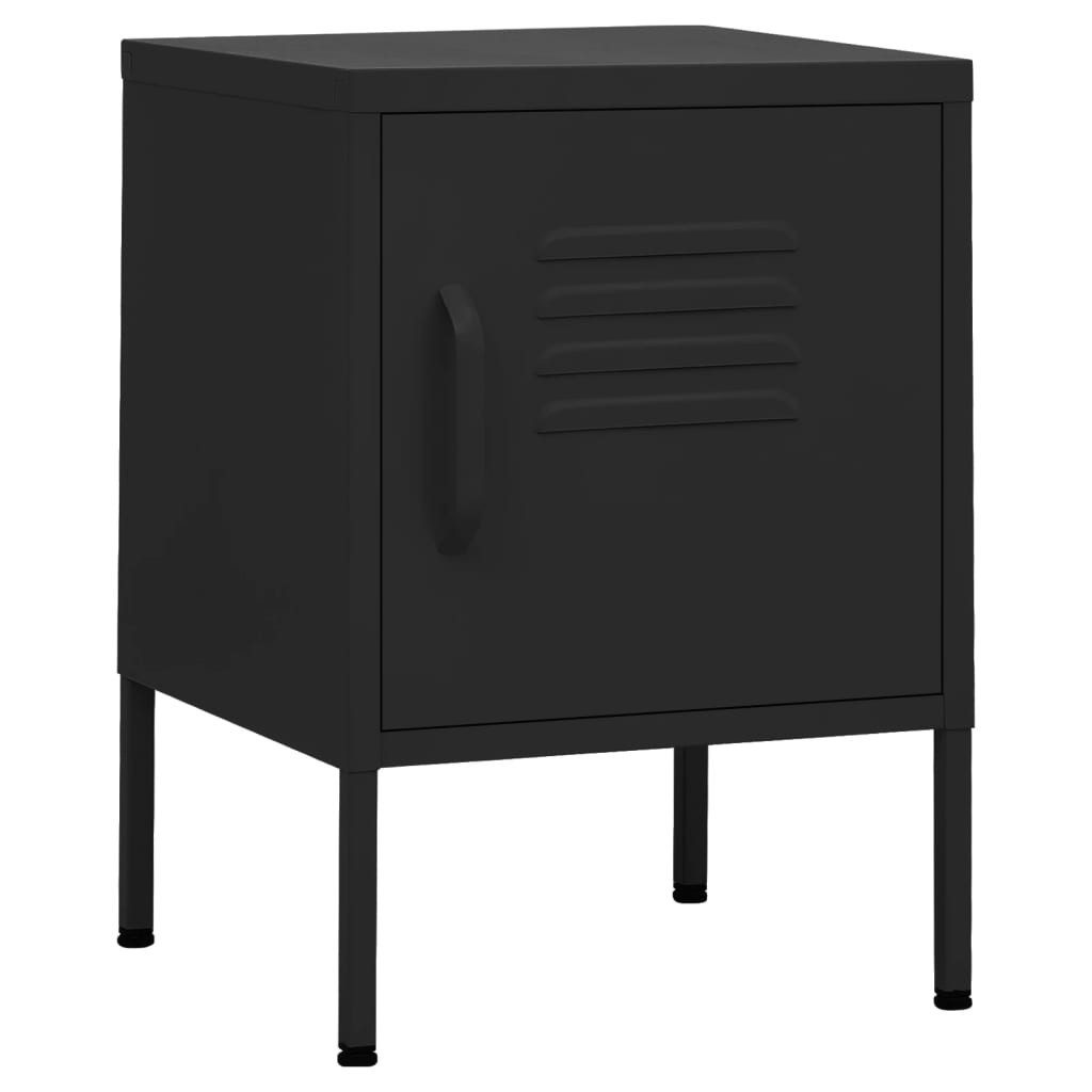 vidaXL Nachttisch Nachttisch Schwarz 35x35x51 cm günstig online kaufen