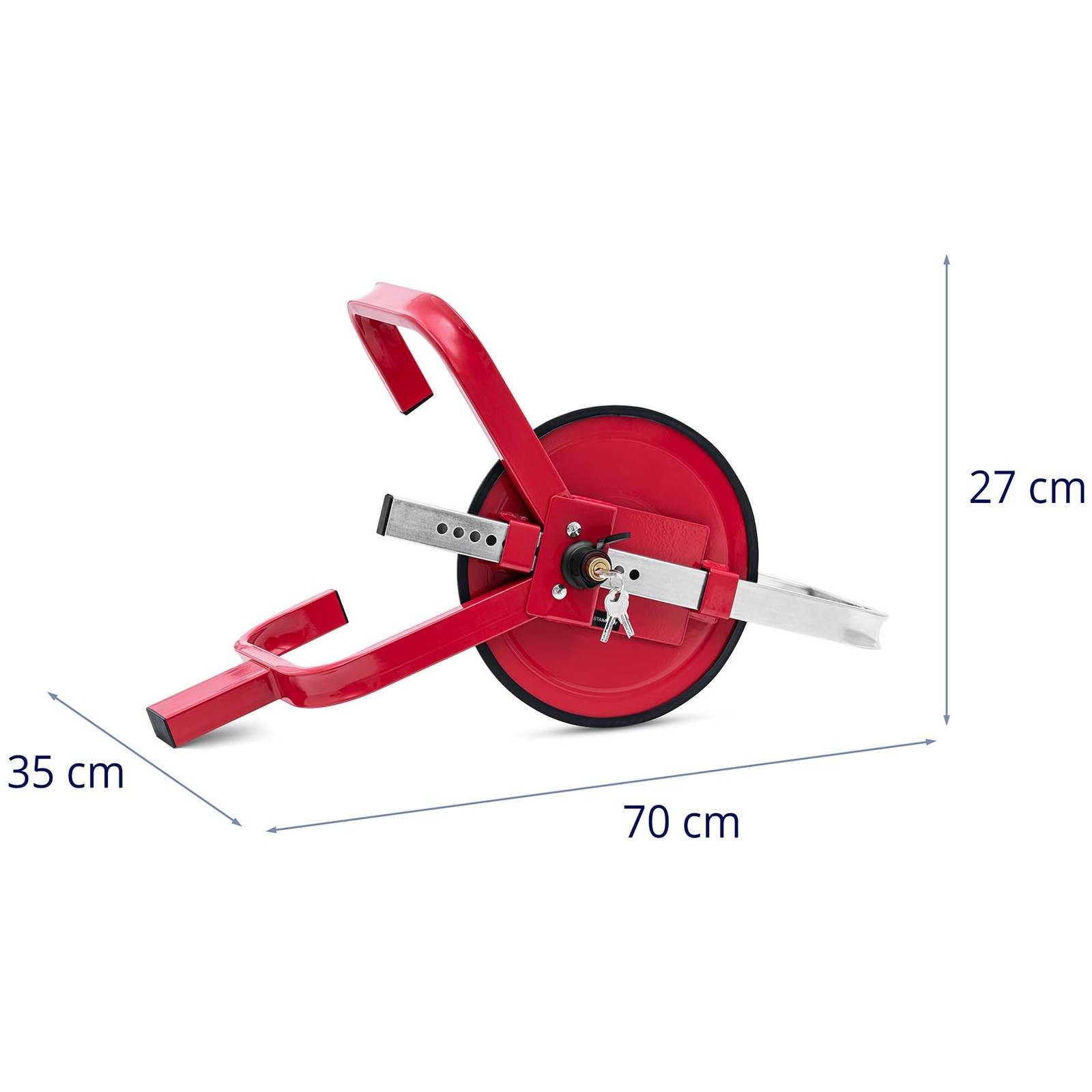 Stamony Wheel Clamp Parking Clamp Tire Clamp Car Clamp Tire Width 13 - 15'' Lockable